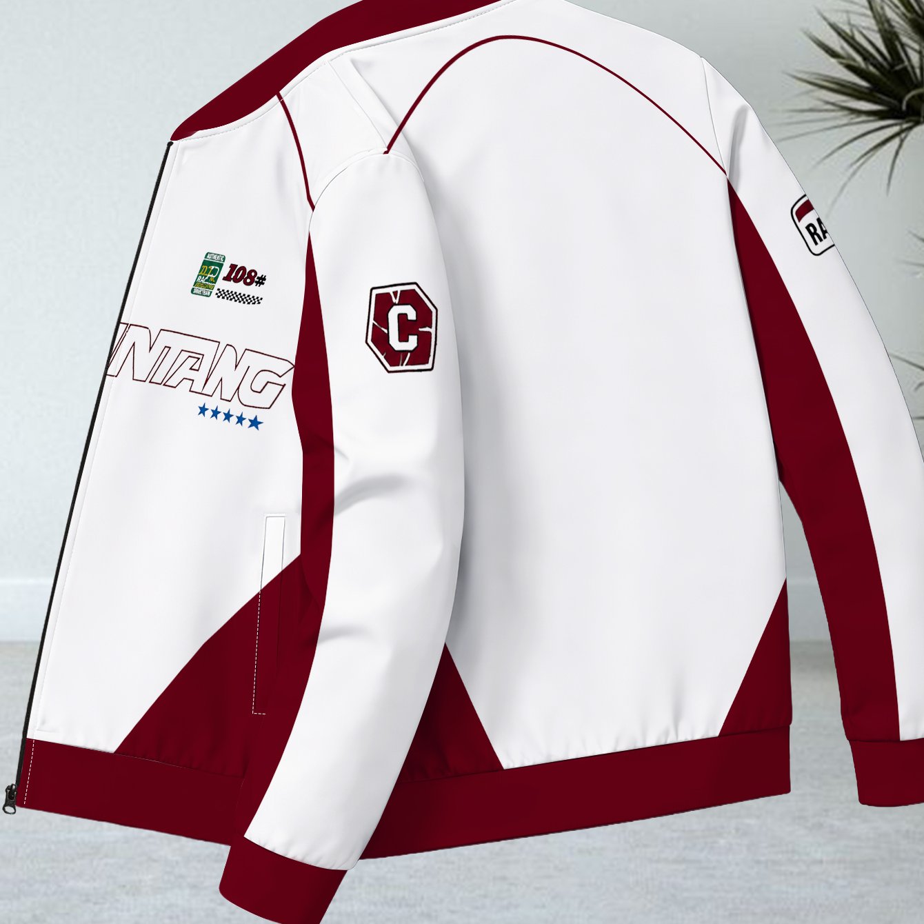 TEMU Men's Fashion Zipper Jacket Trendy Coat