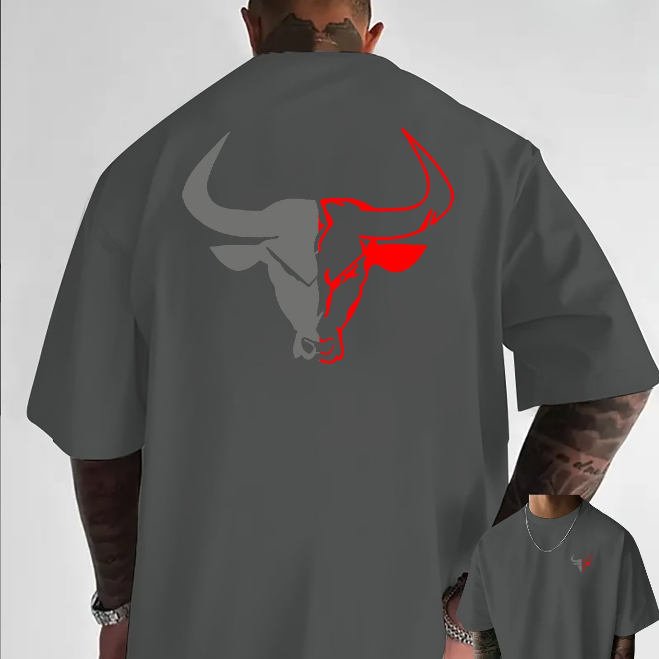 TEMU Men's Casual Fashion T-shirt - Regular Fit, Short Sleeve, Crew Neck, With Trendy Print Designs, Perfect For Streetwear Or , Or As A Gift