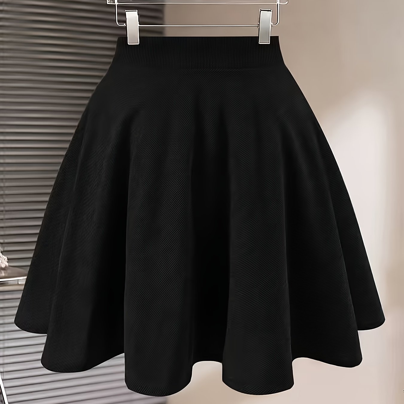 TEMU Ladies Autumn And Winter Thickened Corduroy Versatile Elegant Temperament Umbrella Skirt Large Swing Sun Skirt Half Skirt