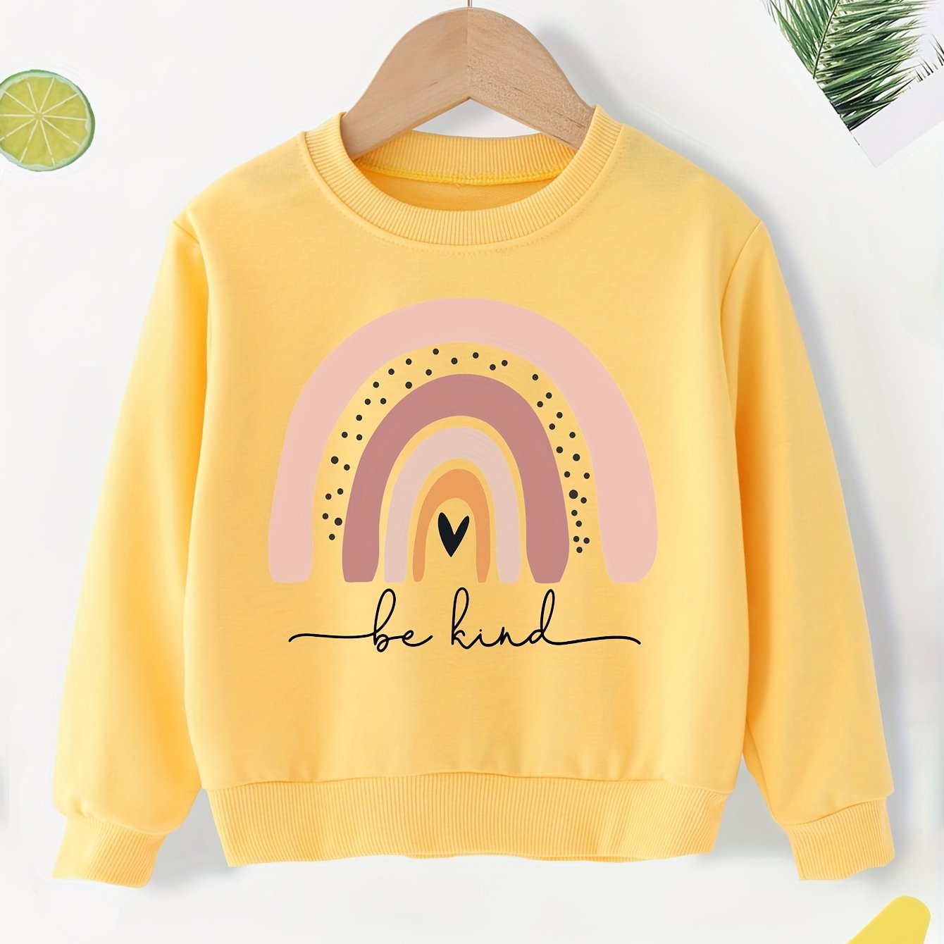 Be kind best sale sweatshirt yellow