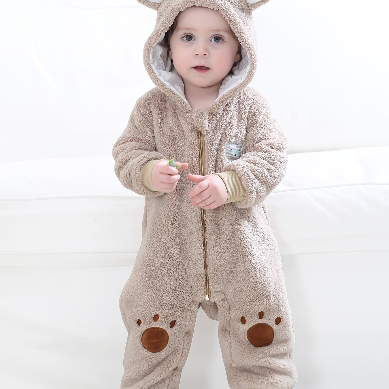 Super Cute Animal Shape Unisex Baby's Costume Winter Autumn Thick Hooded  Romper Halloween Cosplay Jumpsuit