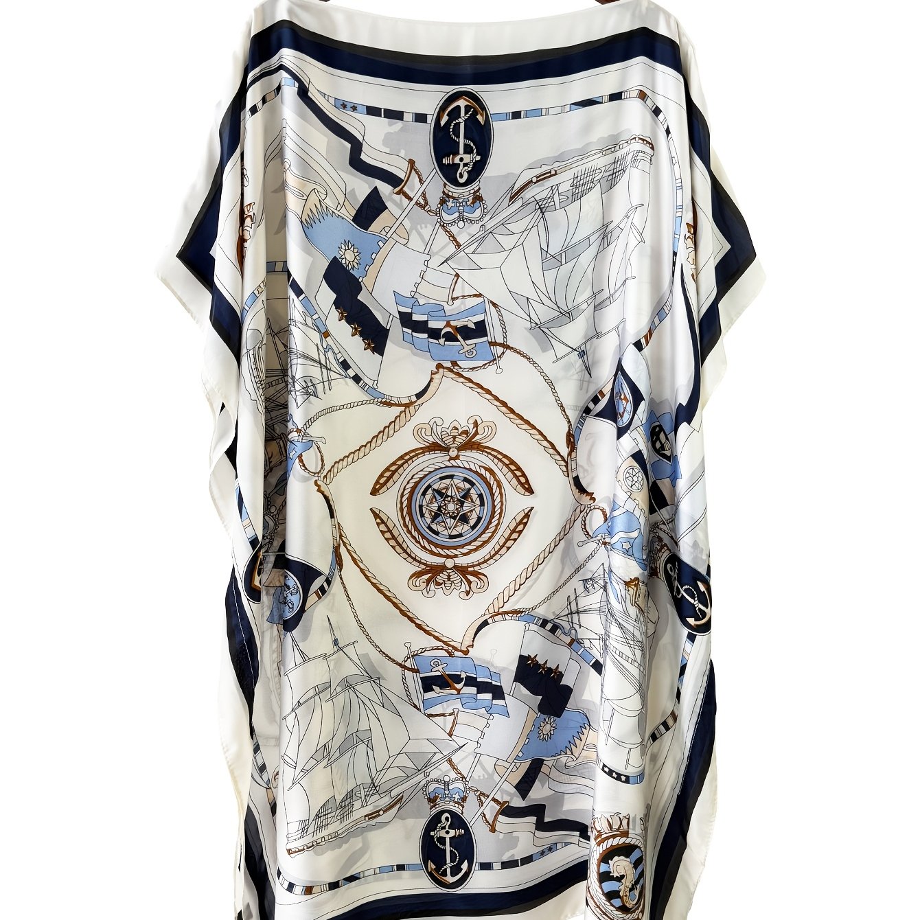 TEMU Lujin Brocade High-end Summer Women's Travel Tropical Print Clothing, Bohemian Style