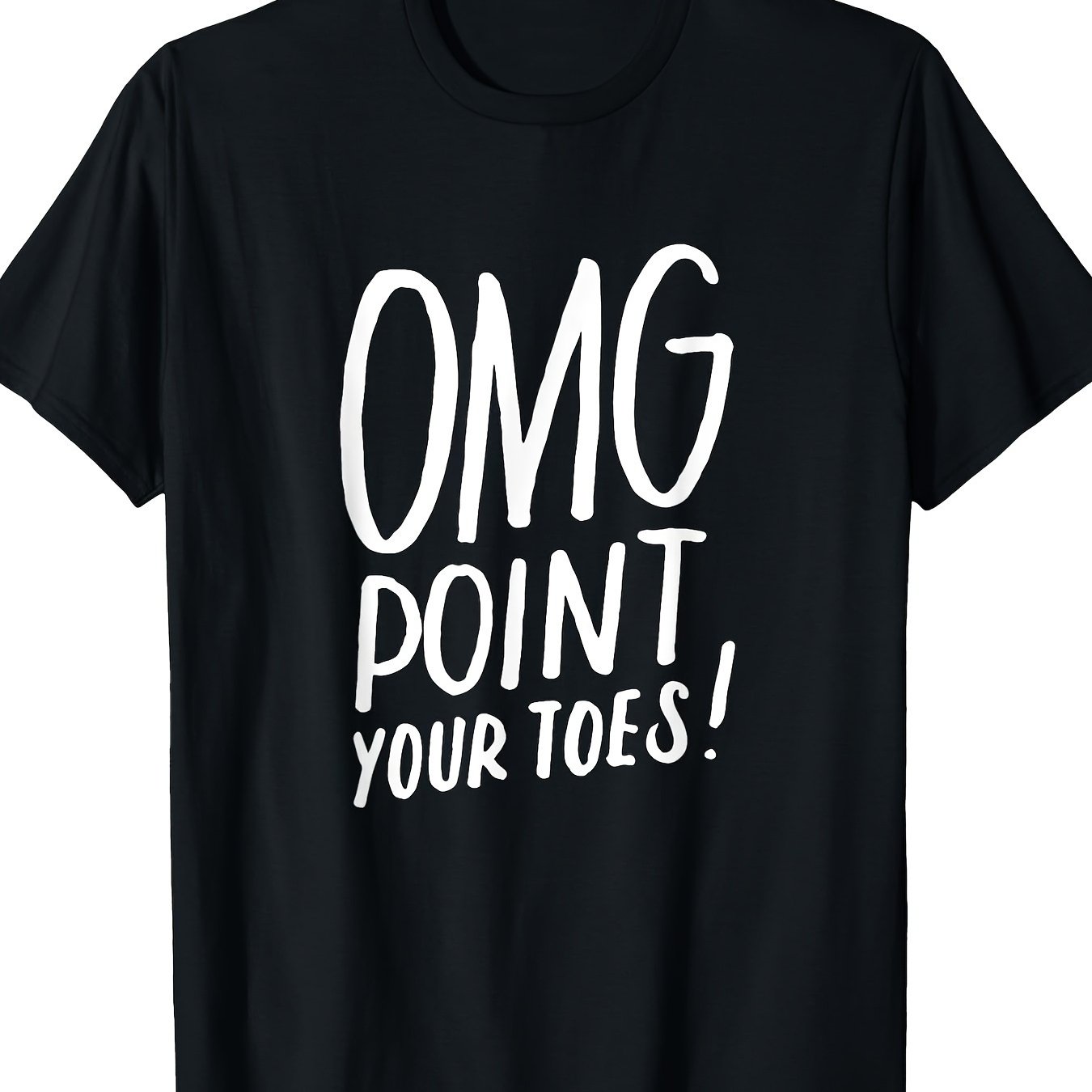 TEMU Humorous Dance-themed T-shirt Suitable For Gift, Unisex Hip Hop Streetwear With Dance Graphics, Casual Short-sleeve Tee For &, Machine Washable