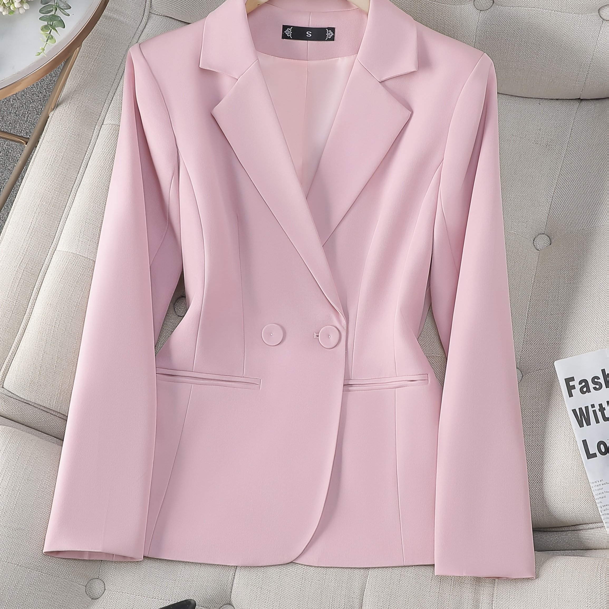 TEMU Jacket Women's Spring And Autumn 2025 Fit Casual High-end Fashionable Short Suit Temperament Top