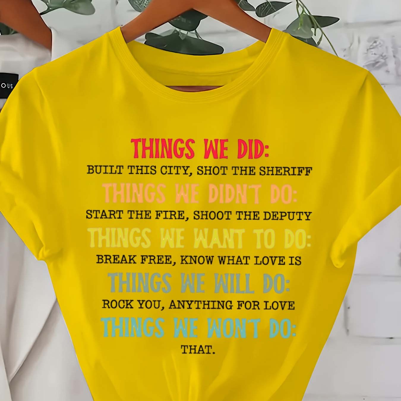 TEMU Plus Size, Women's Casual Fashion Printed T-shirt 0-8xl, Trendy Base Layer For Daily , Versatile Wear, Short Sleeve With Multiple Colors . Plus