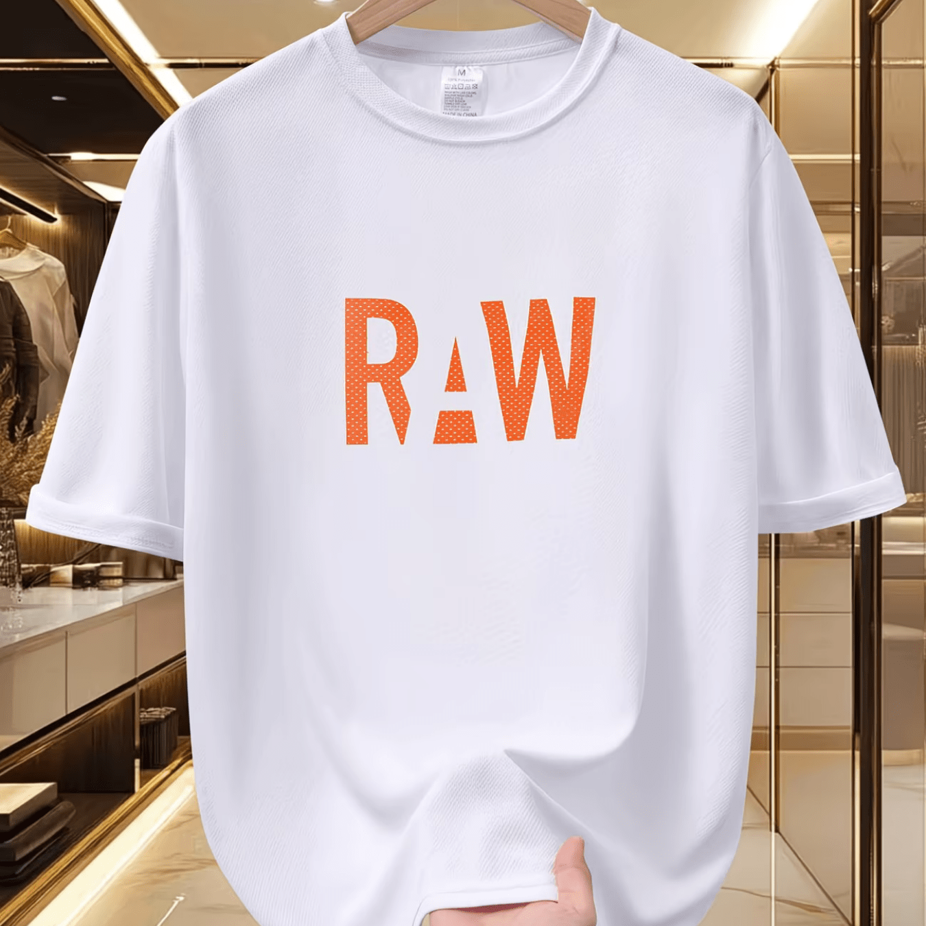 TEMU Men's Graphic T-shirt - Vintage Hip Hop Style, Soft And Breathable, Print Design, Crew Neck, Short Sleeve Summer Tee, Hip Hop Tee.