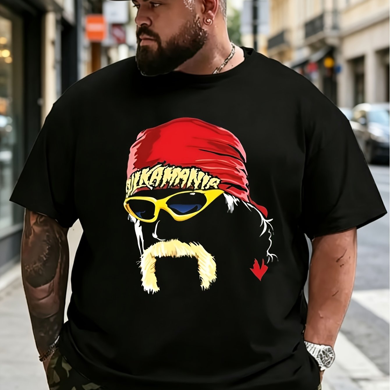 3d Crew Neck T-shirt With Geometric Pattern Regular Fit Slightly Stretchable Fabric T-shirt F Large Size T-shirt R Outdoor Leisure Unisex Breathable And Suitable F R , Plus Size
