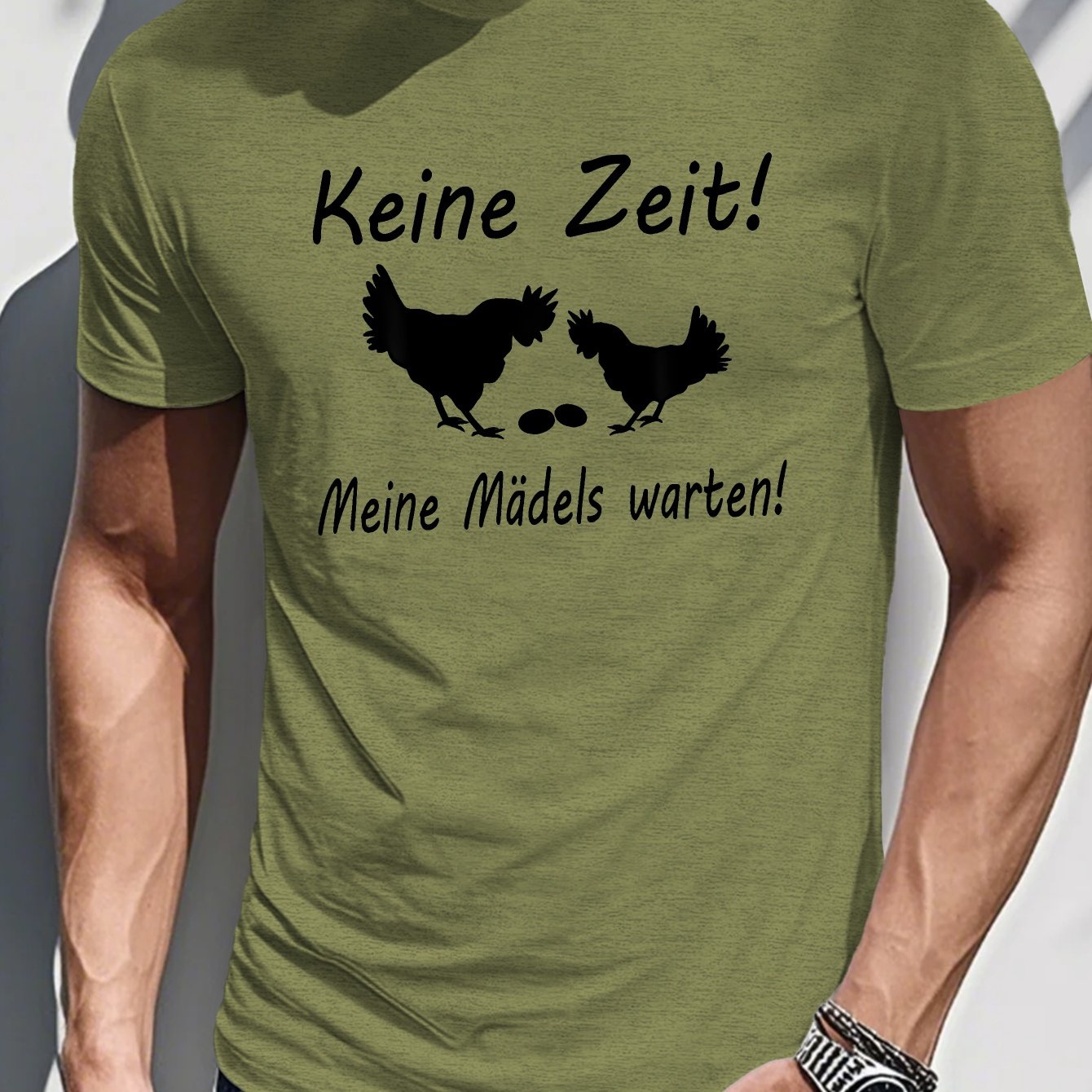 E-shop Herren Kurzarm Sommer T-Shirt mit humorvollem Streetwear Design