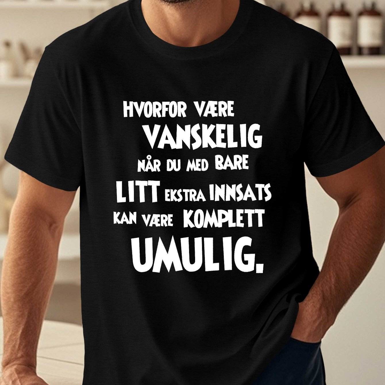 TEMU Men's Funny Phrases T-shirt - Plus Size Crinkle Lettering With Sayings, Casual Round Neck Tee Suitable For , Machine Washable For Language &
