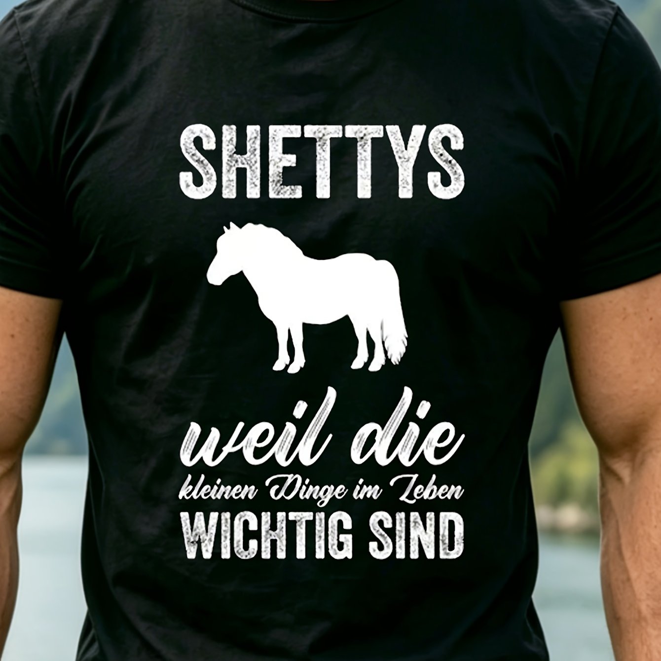 Unisex Casual Crew Neck T-shirt Street Style Pony Horse Rider Graphic Machine Washable Suitable For Regular Fit Geometric Breathable Outdoor Leisure Breathable For