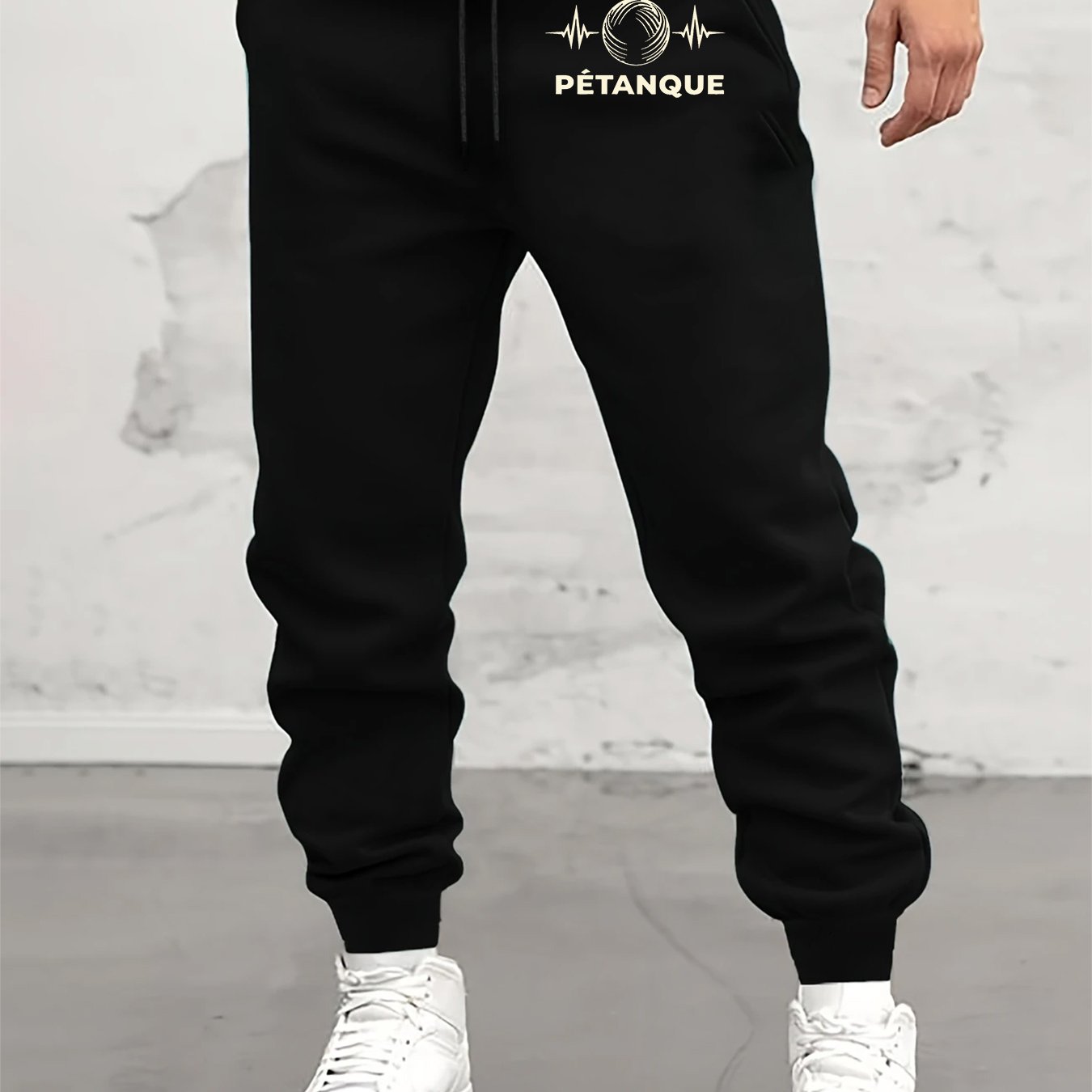 TEMU Pantalons décontractés doublés imprimés pour hommes - Automne et Hiver