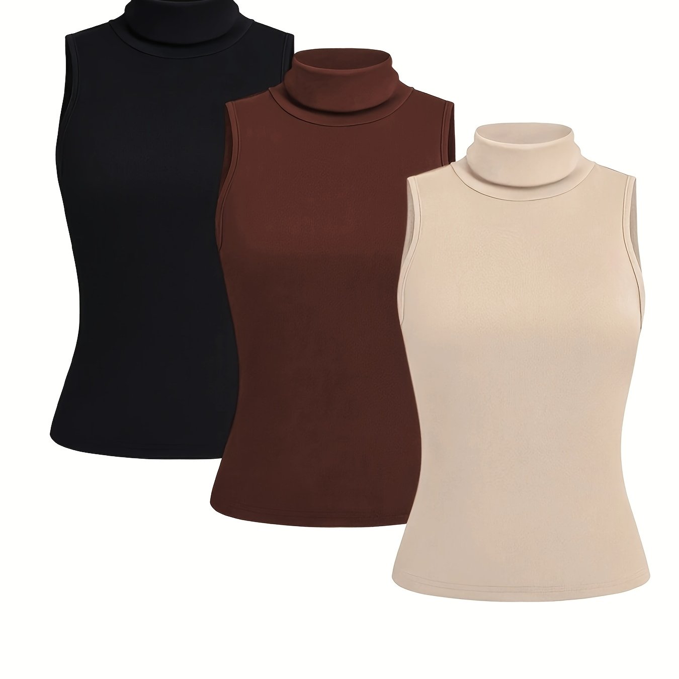 TEMU Ensemble 3 pièces grande taille pour femmes, débardeurs tendance, vêtements d'été pour femmes