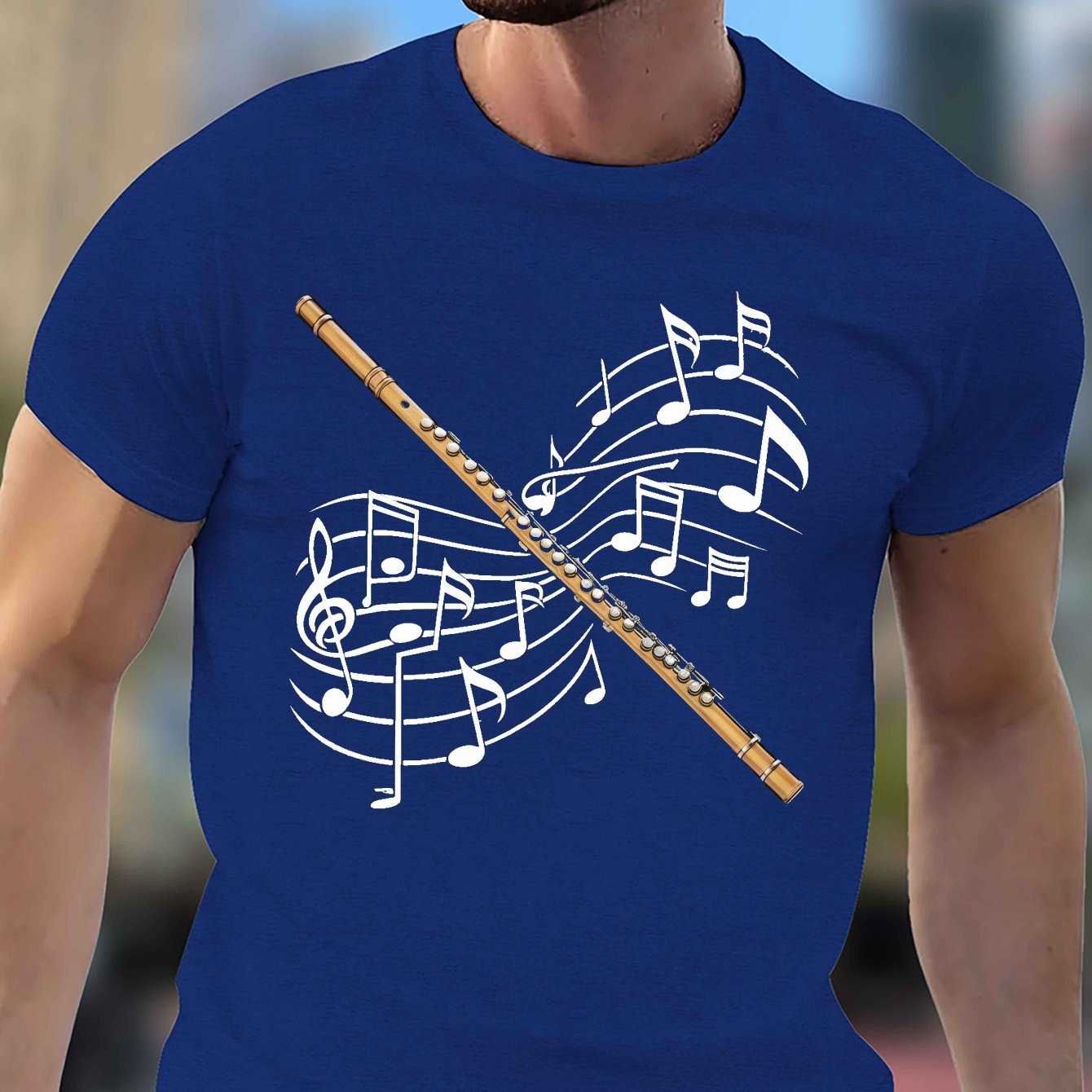 TEMU T-shirt in Legno con Stampa di Note Musicali, Magliette per , T-shirt Casual a Maniche Corte per l'Estate