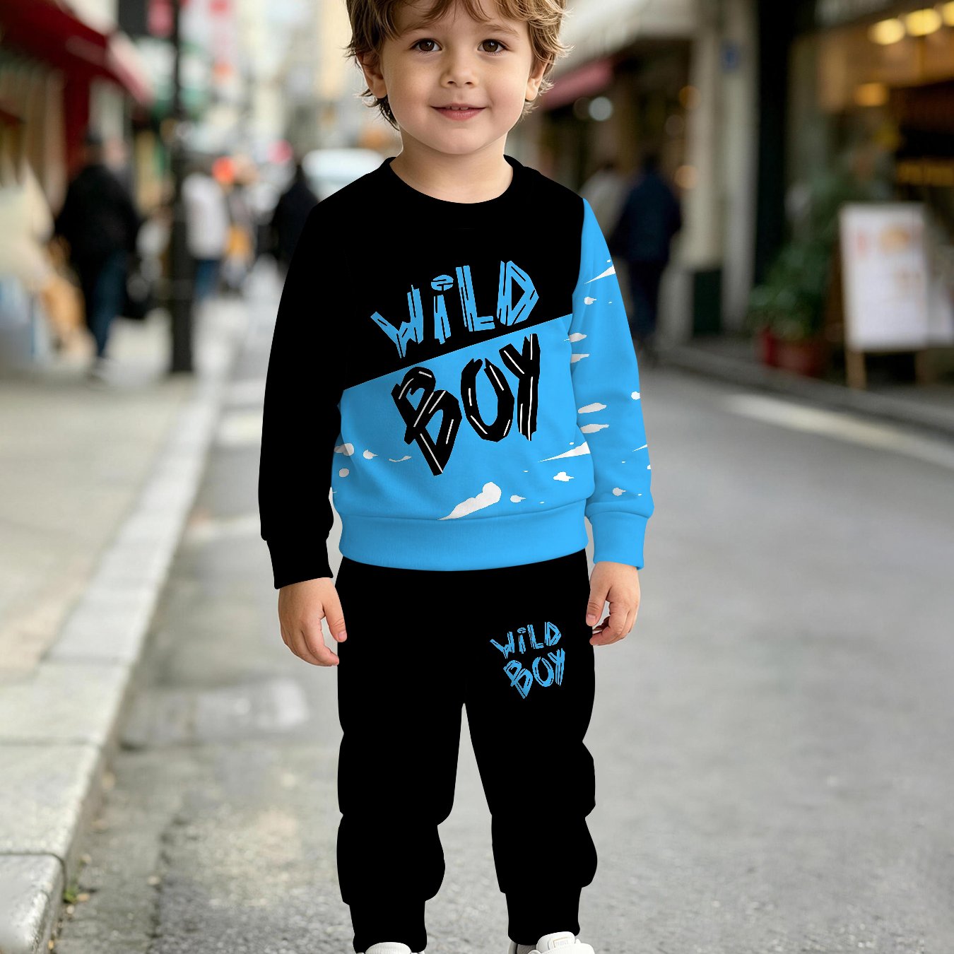 TEMU Baby And Toddler Clothing Round-neck Sweatshirt Sets With Pants Sets For Infants And Young Boys, Children's Clothing For Spring And Autumn,