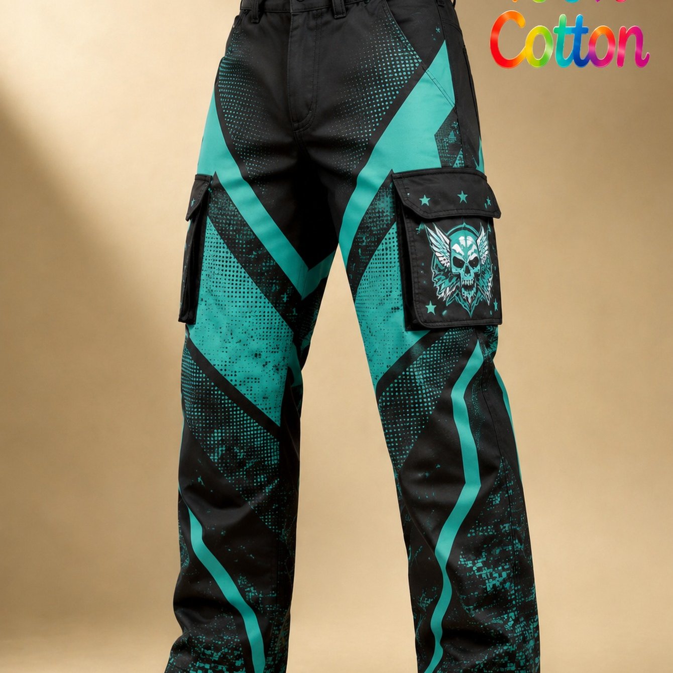 2026 Men's 3d Printed Work Trousers (beltless) - Casual Versatile Men's Casual Trousers, Featuring Dynamic Design And - Wear