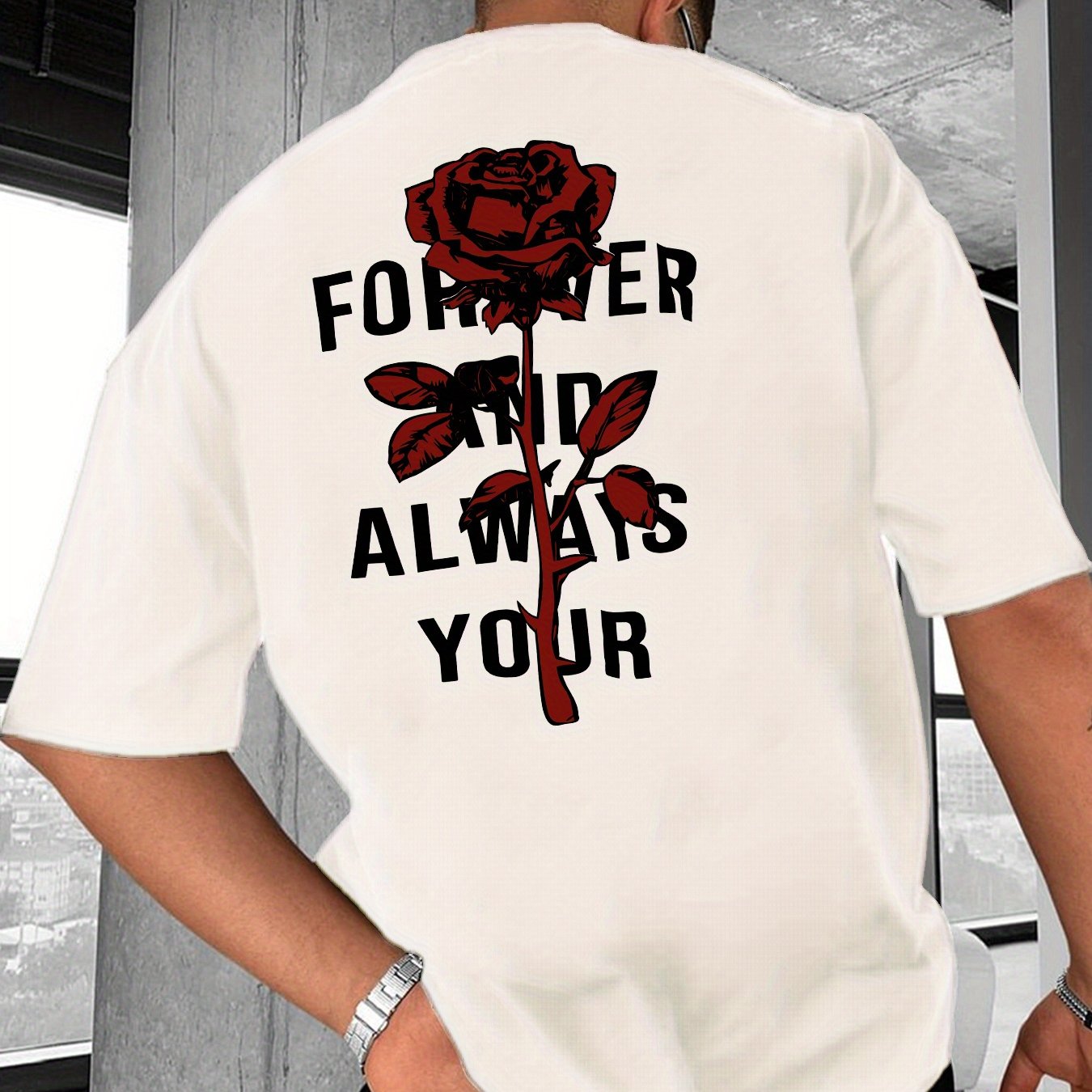 Summer Men's Fashion Pattern Short Sleeve T-shirt