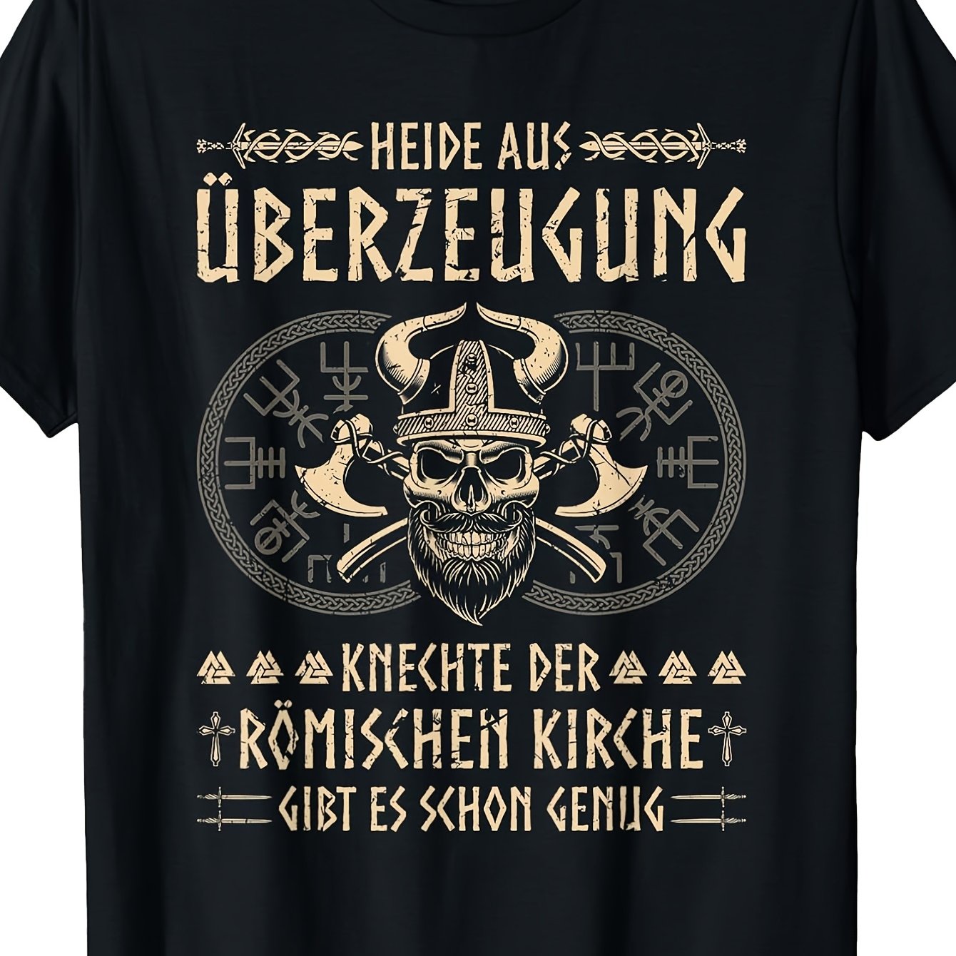 Image of Men's Funny Tee Shirt Saying, Aus Convection, Norse Viking T-shirt, Black Crew Neck Tee Perfect For Home|outdoor|work|gifting Unisex Small-3xl Xxxl, Plus Size