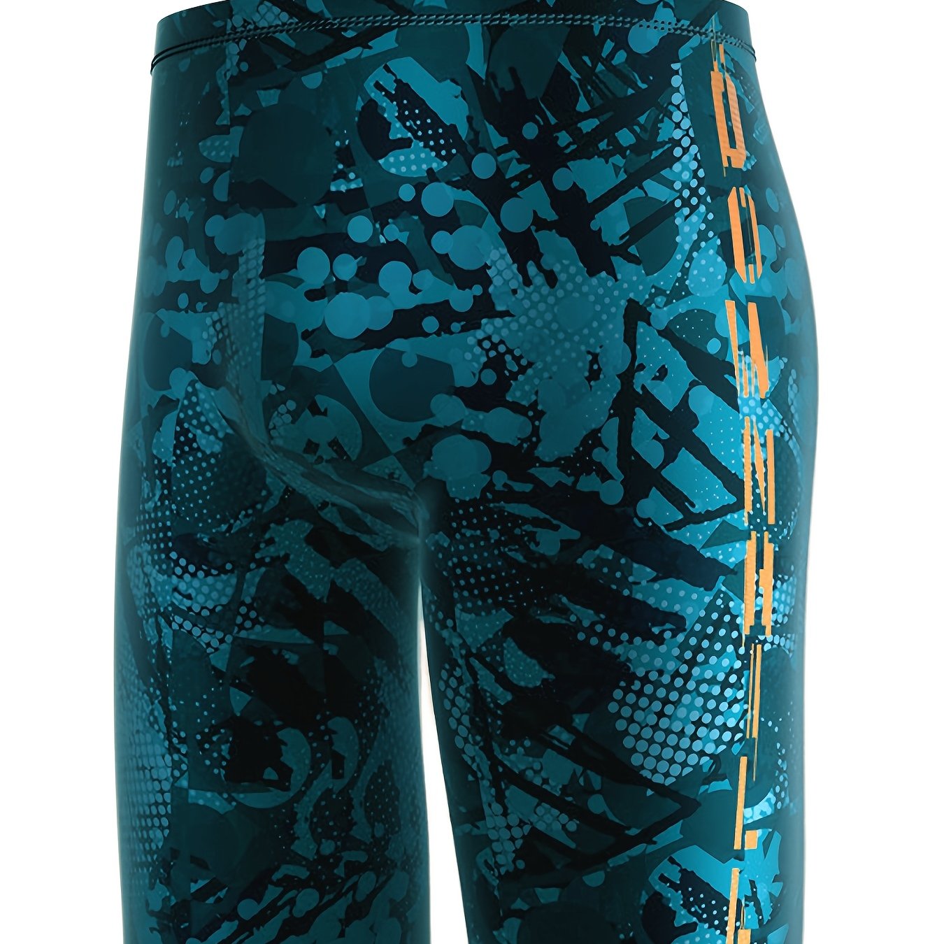 Image of Premium Yuke Men's Athletic Swim Trunks Quick-dry Bermuda Shorts Knee-length Print Beach Vacation Swimming Training Random Print