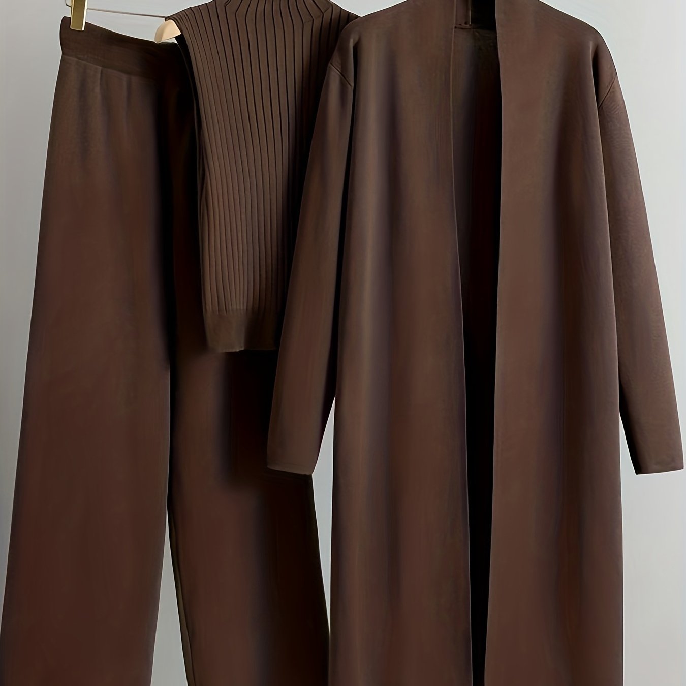 High Elasticity Women's Loose Suit with Long Wide-Legged Pants