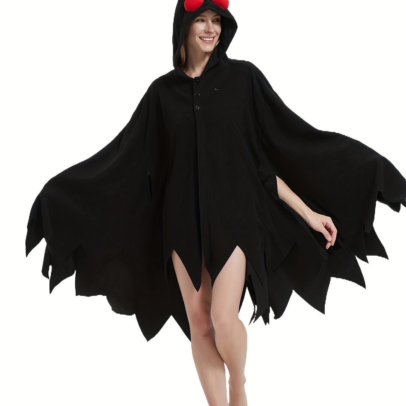 Image of Thick Halloween Party Costume For Men And Women, Warm And Funny Pajamas For Cartoon, Featuring A Moth-like Female Animal Onesie.