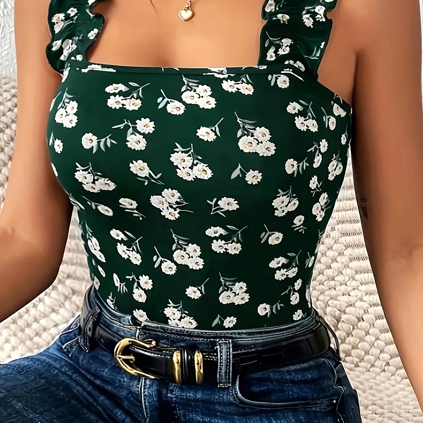 Image of Floral Print Camisole Top