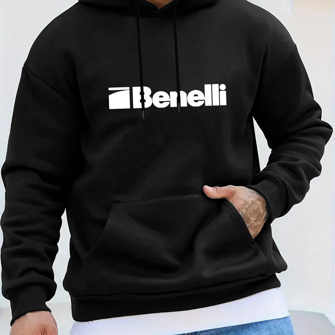 TEMU Sports Outdoor Men's Long-sleeved Hooded Sweatshirt Men's Clothing Tops