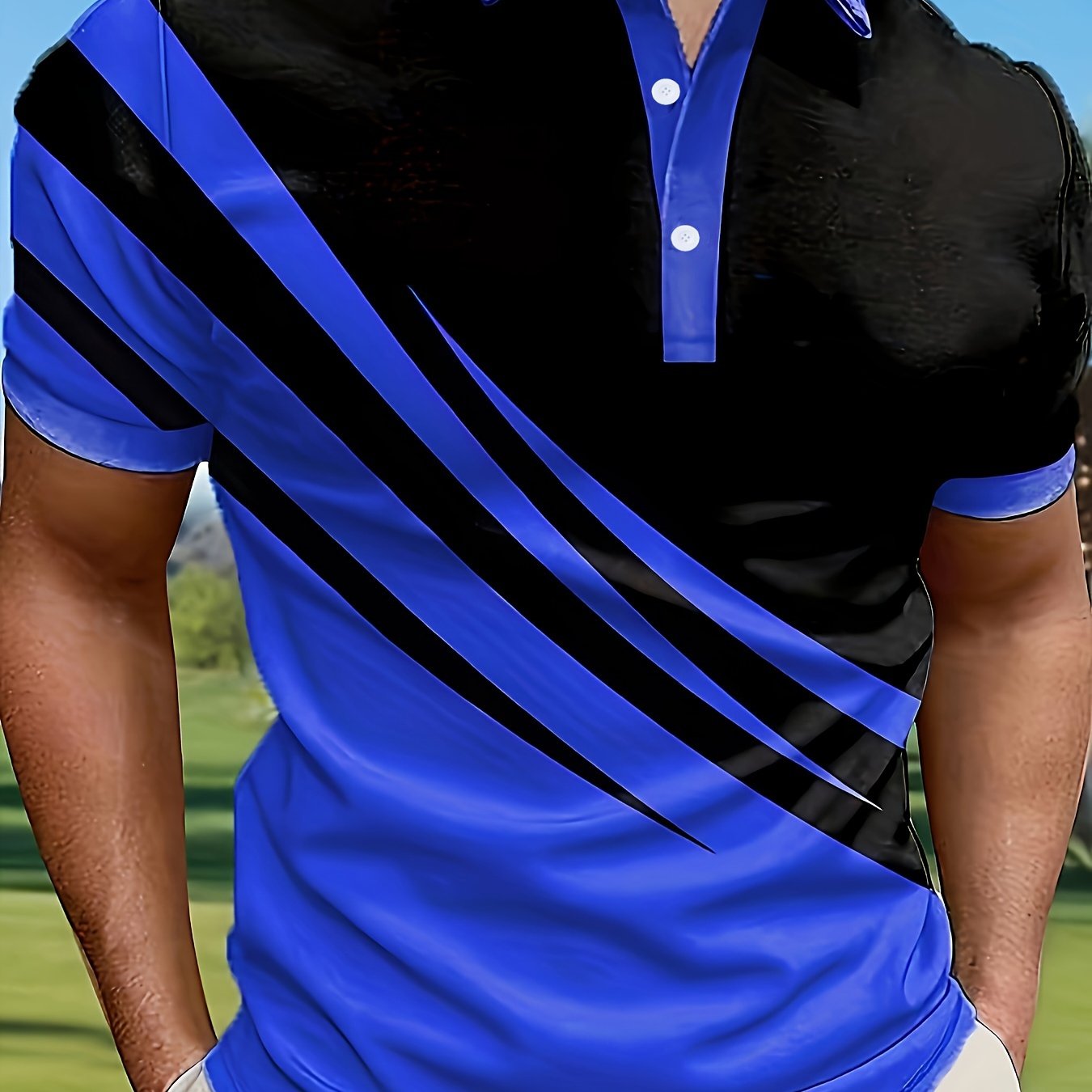Men's Golf Shirt, Casual Light Business Short-sleeve