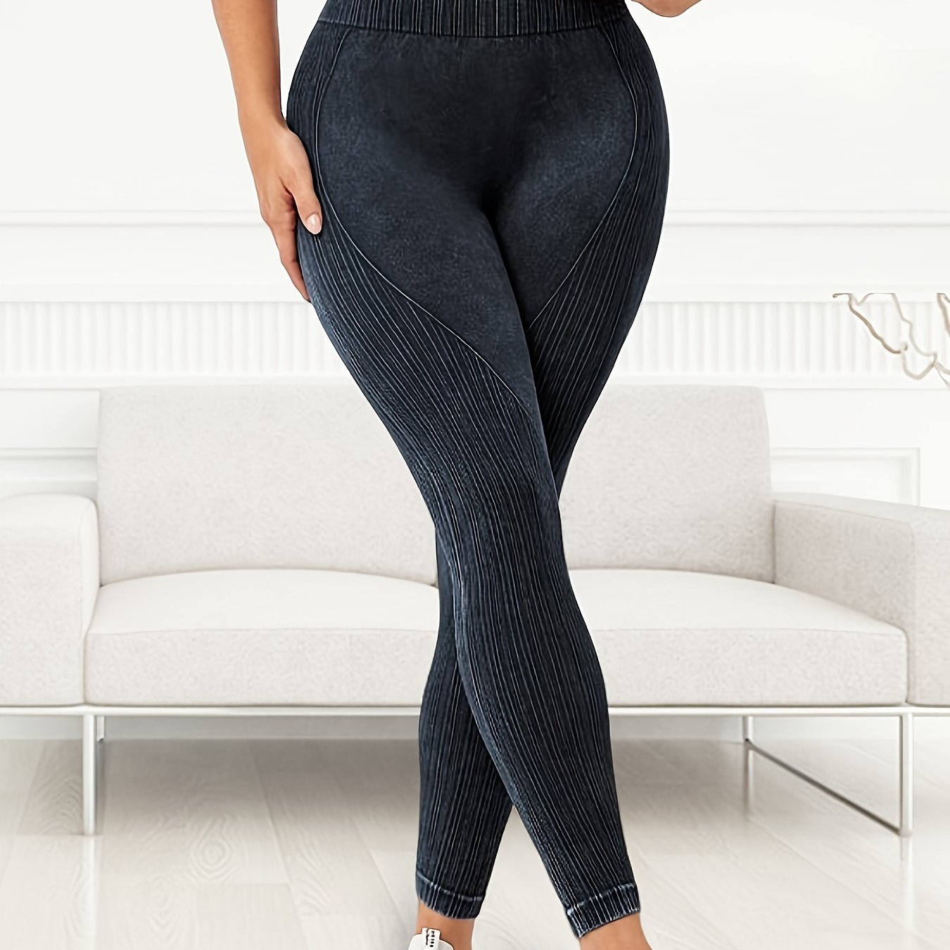 E-shop JLL--022 Nahtlose Matte -Perle Blumen Yoga Hose Damen Enganliegende High-Waist Po-Lifting Fitness Sport Hose