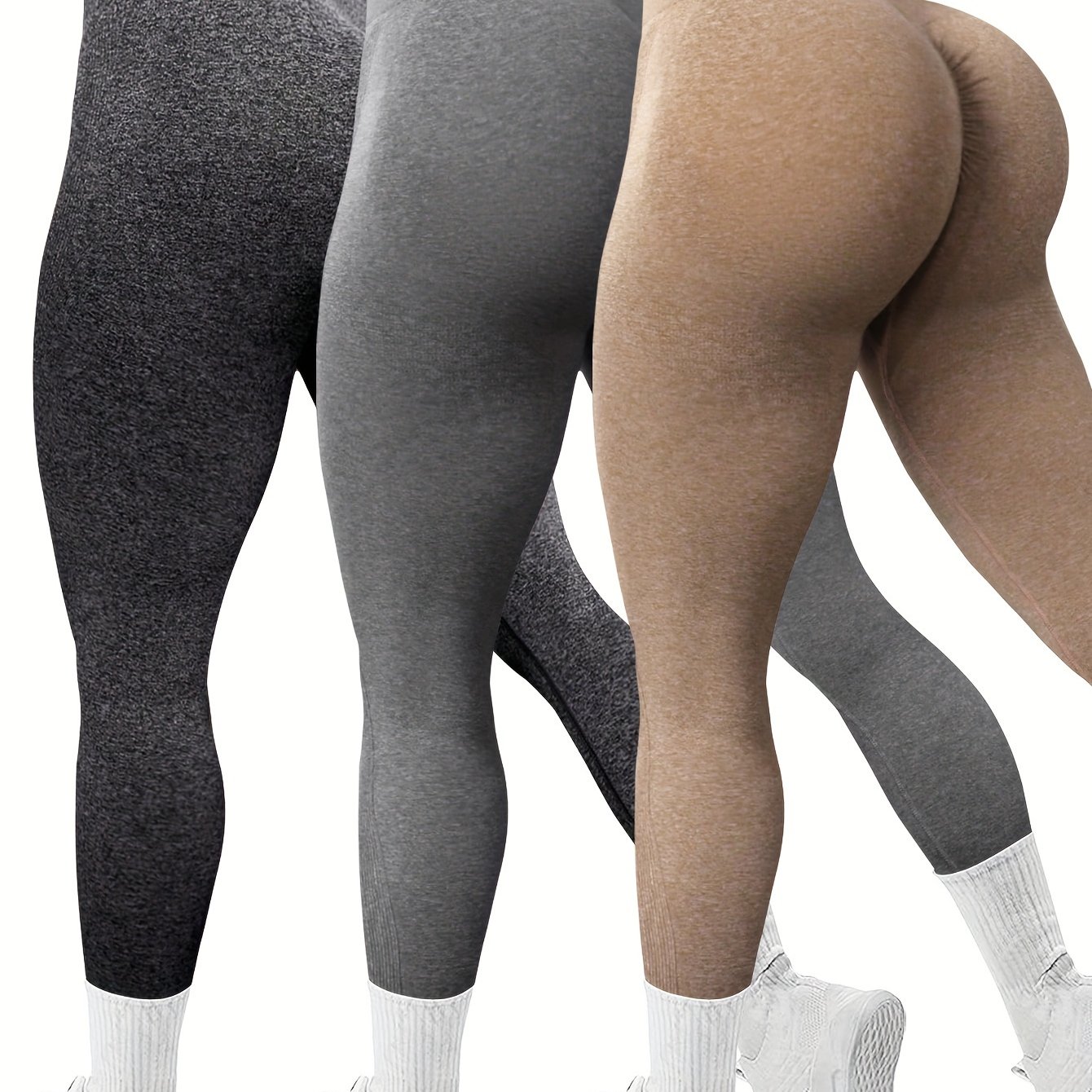 Seamless High-waist Tummy Control Athletic Yoga Pants