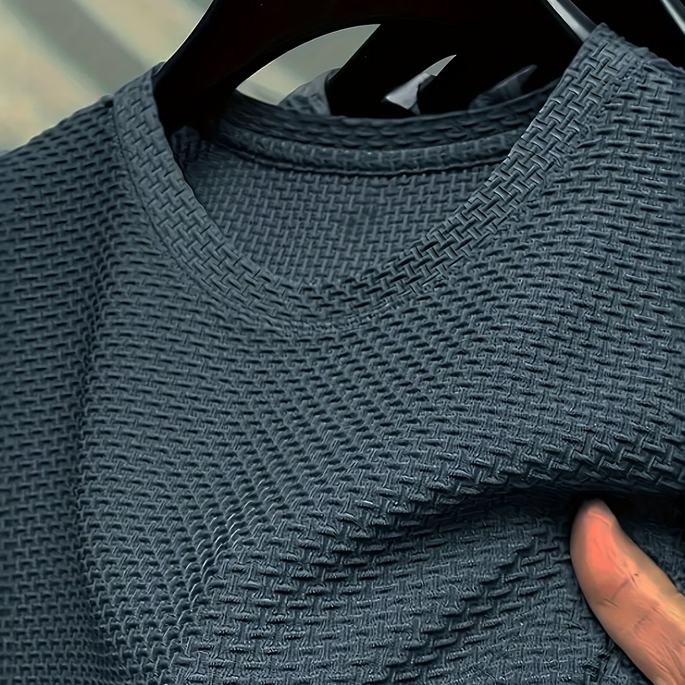 E-shop 1 Herren T-Shirt mit Rundhalsausschnitt für Freizeit und Sport - Feuchtigkeitstransportierend, Atmungsaktiv, Leichte Spandex-Mischung, Einfaches