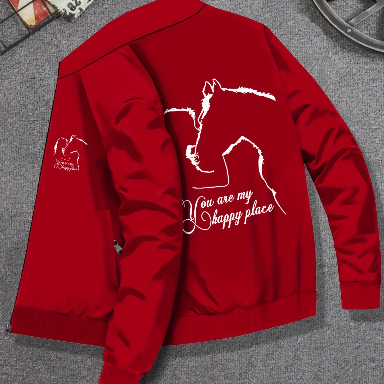 TEMU Minimalist Style Jacket Print Footwear, And Jewelry Men's Fashionplus Size Men's Clothing Plus Size Men's Outerwear Plus Size Men's Lightweight