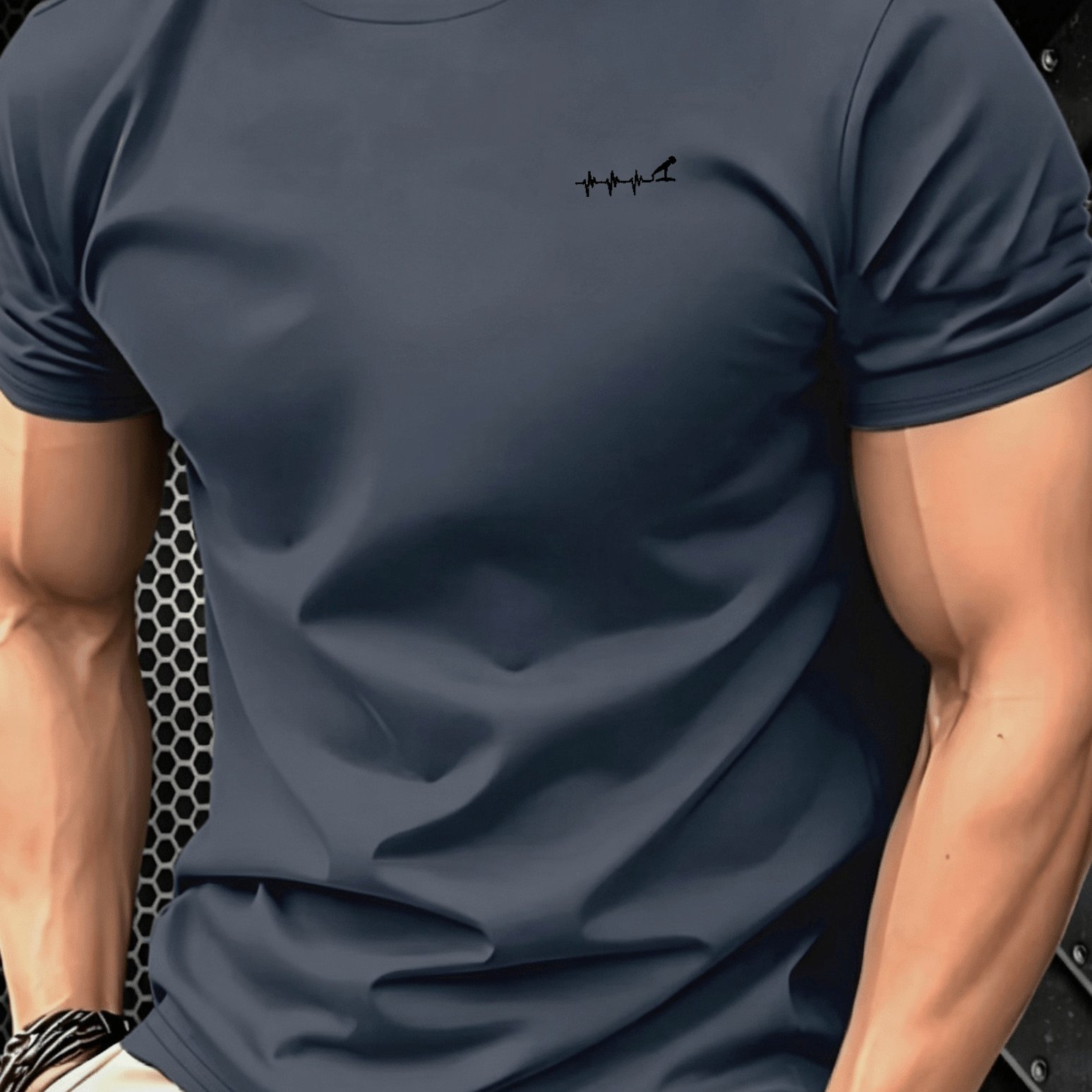 TEMU New Pattern T-shirt, Style, Plus Size T-shirt, Breathable Fabric, Casual Quick-dry T-shirt, Loose Fit Quick-dry T-shirt, Crew Neck Hip-hop