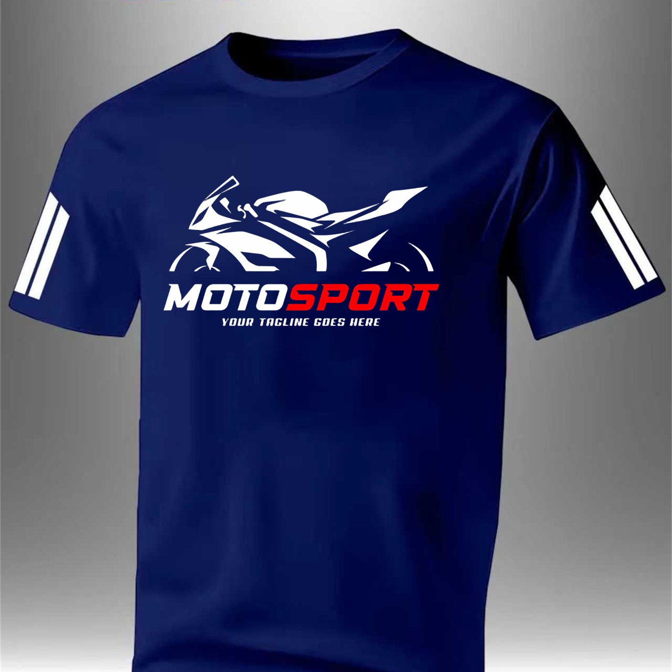 TEMU Creative Motorcycle Print Short Sleeve T-shirt, Casual Athletic Style