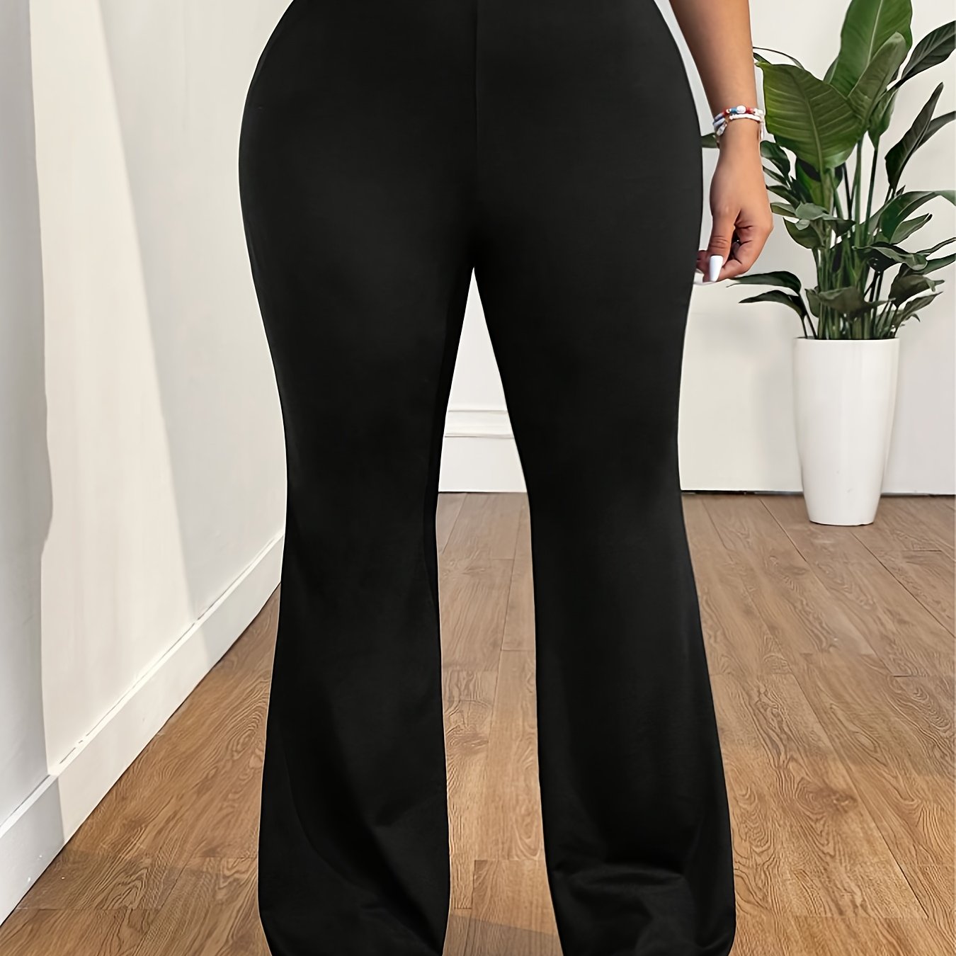 E-shop Plus Size, Damen Plus Size Weite Schlaghosen - Elegante Schlagjeans für alle Jahreszeiten, Plus Size Freundliche Casual & Elegante Outfits,