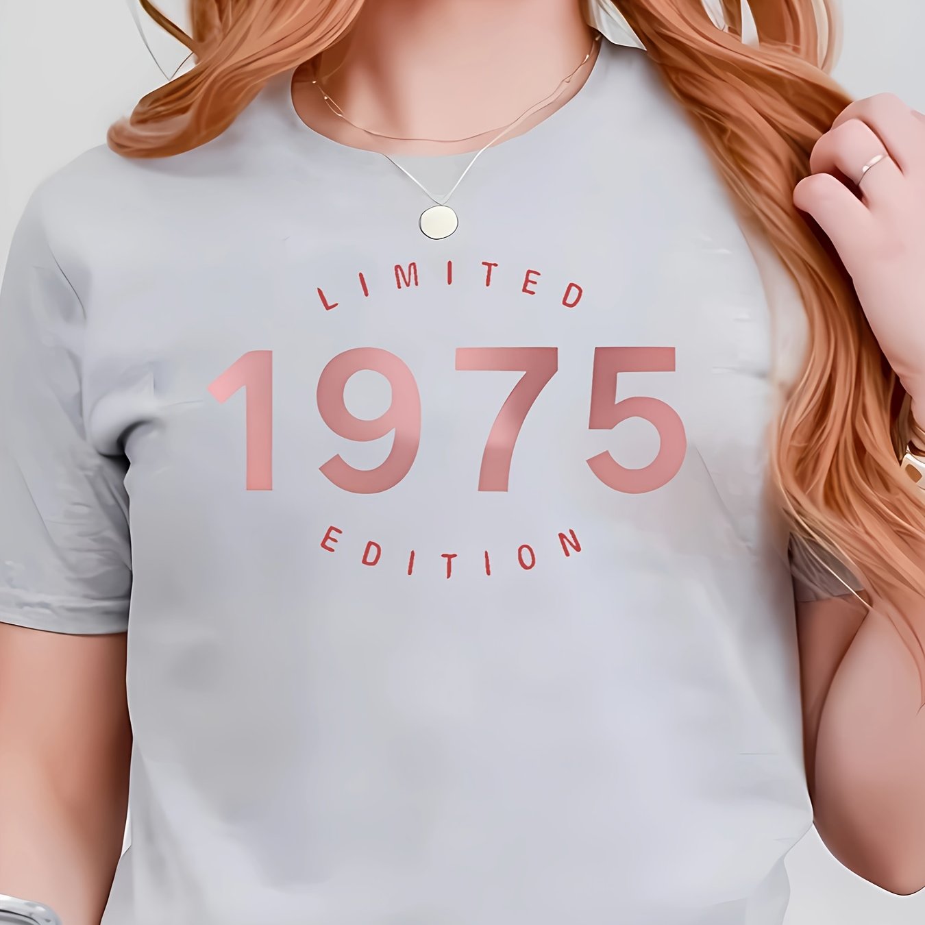 TEMU T-shirt voor een 50e verjaardag cadeau, Edition van 1975, een verjaardagst-shirt voor hem en haar, dames T-shirt voor een 50e verjaardag cadeau