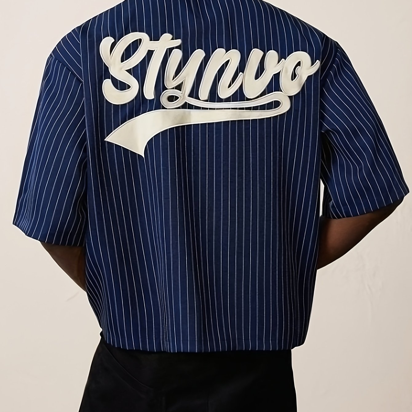 TEMU Men's Streetwear Short Sleeve Shirt - Loose Fit Collar - | Machine Washable Summer Casual Shirt Suitable For Urban Style, -casual Outfits,