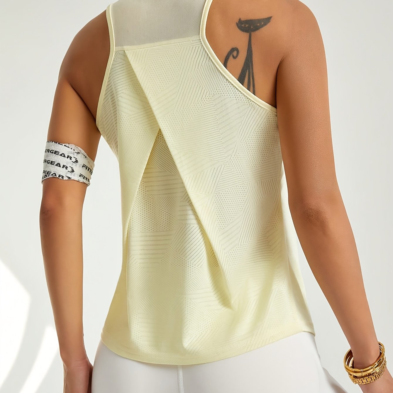 TEMU Women's Mesh Panel Tank Top