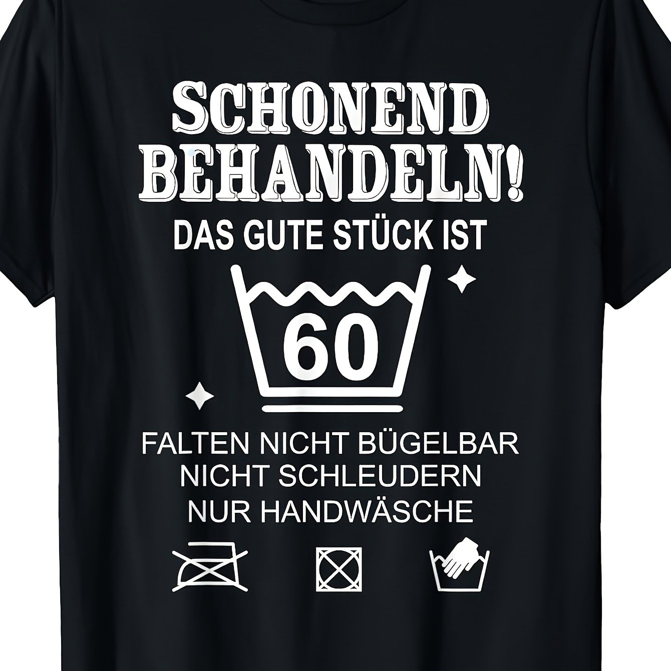 60th Birthday T-shirt For Men & - 60 Years Celebration Gift Suitable For Home, Outdoor, Work - Unisex Shirt With Round Neck, Machine Washable, Wear (birthdays, Valentine's Day, Mother's Day) Small-3xl