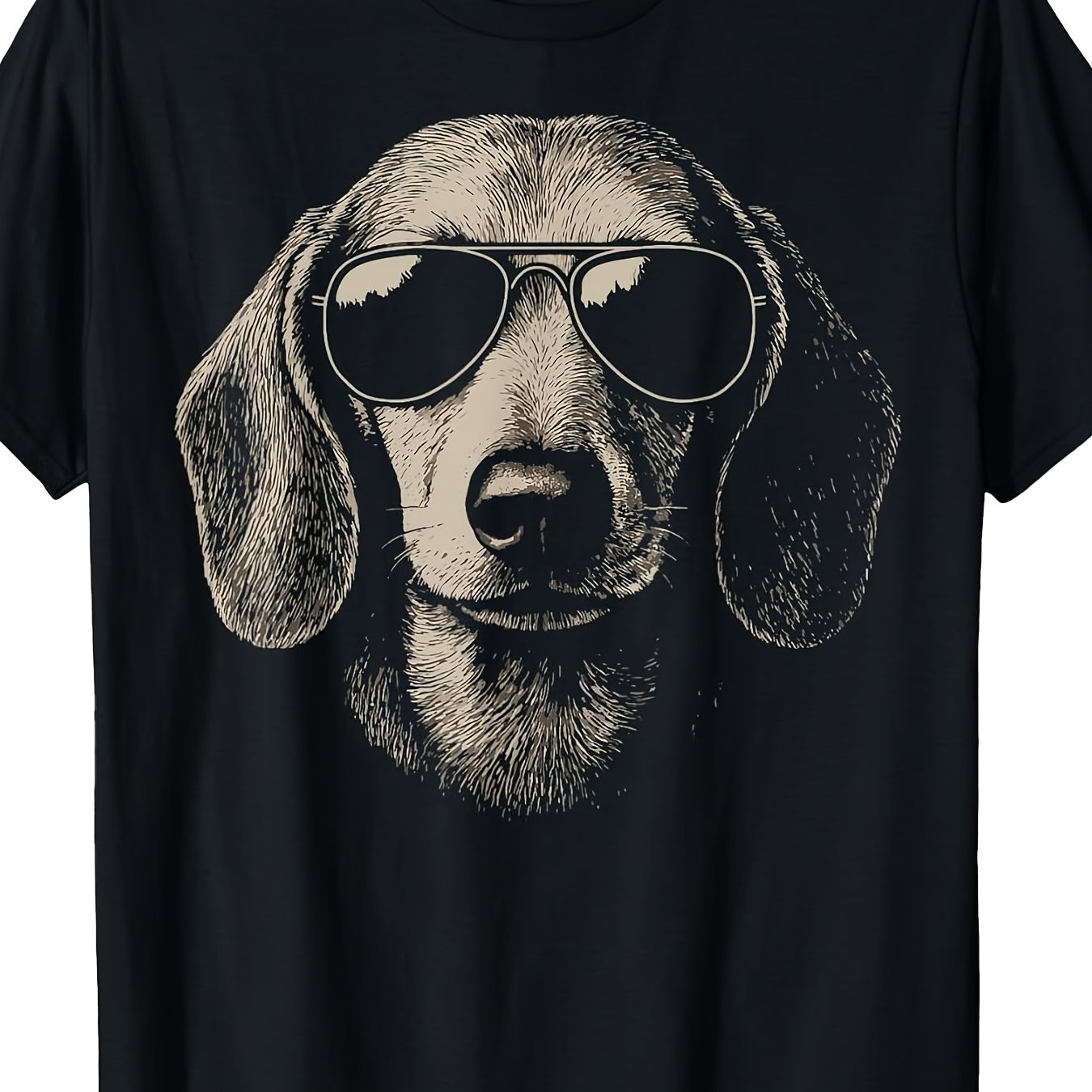 Dachshund Glasses T-shirt, Plus Size