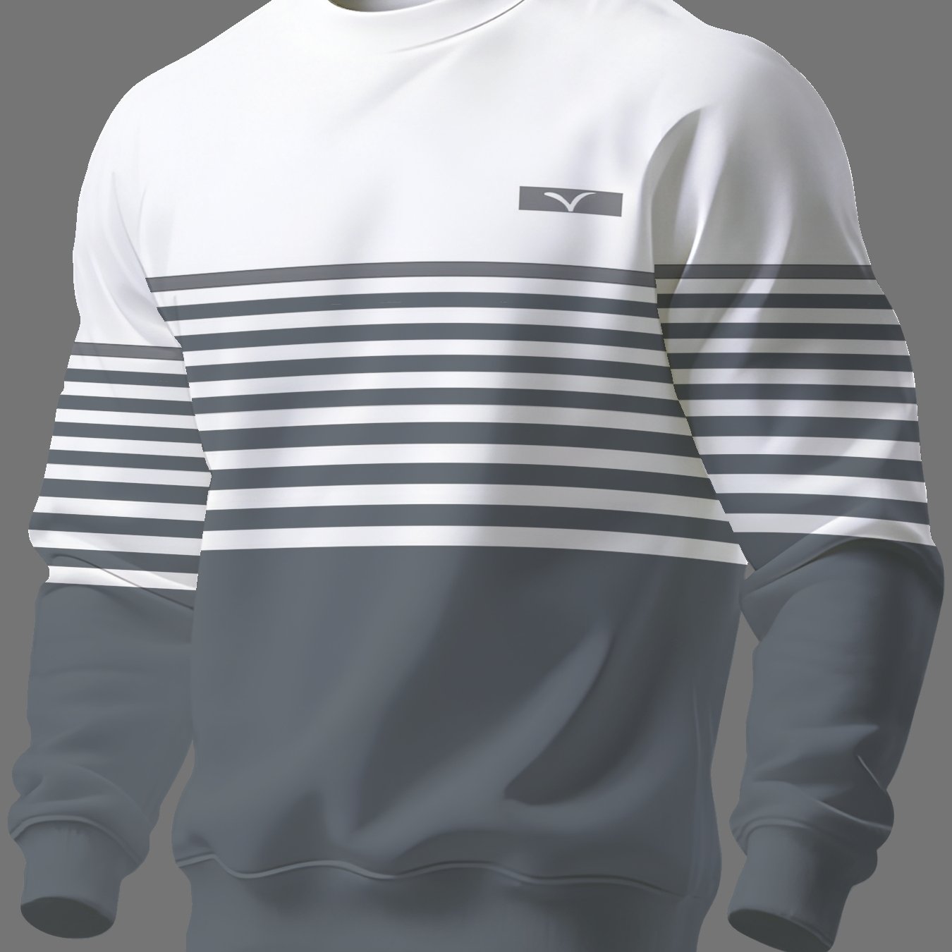 TEMU Round Neck Sweatshirt Trendy Hit Men's Long Sleeve 2026 Autumn Winter Men' Round Neck Sweatshirt New Style