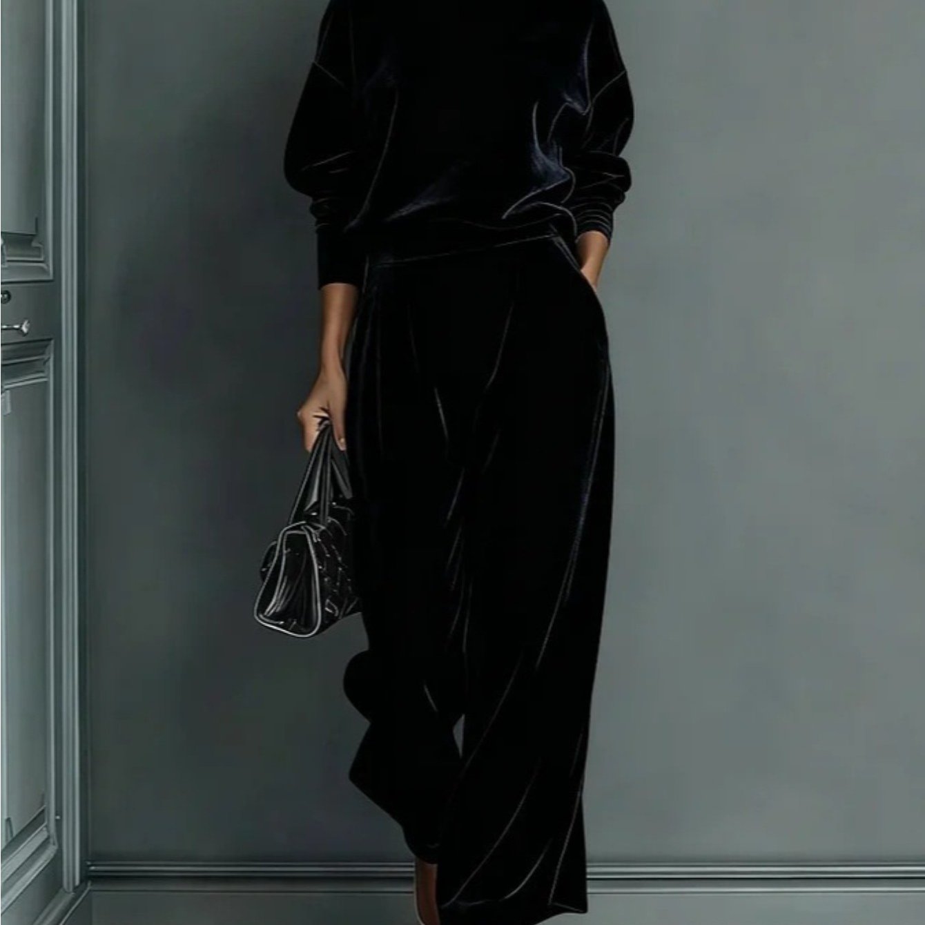 -retaining High-neck Two-piece Set | Office And Social Gatherings | Ladies' Fall Winter Essential