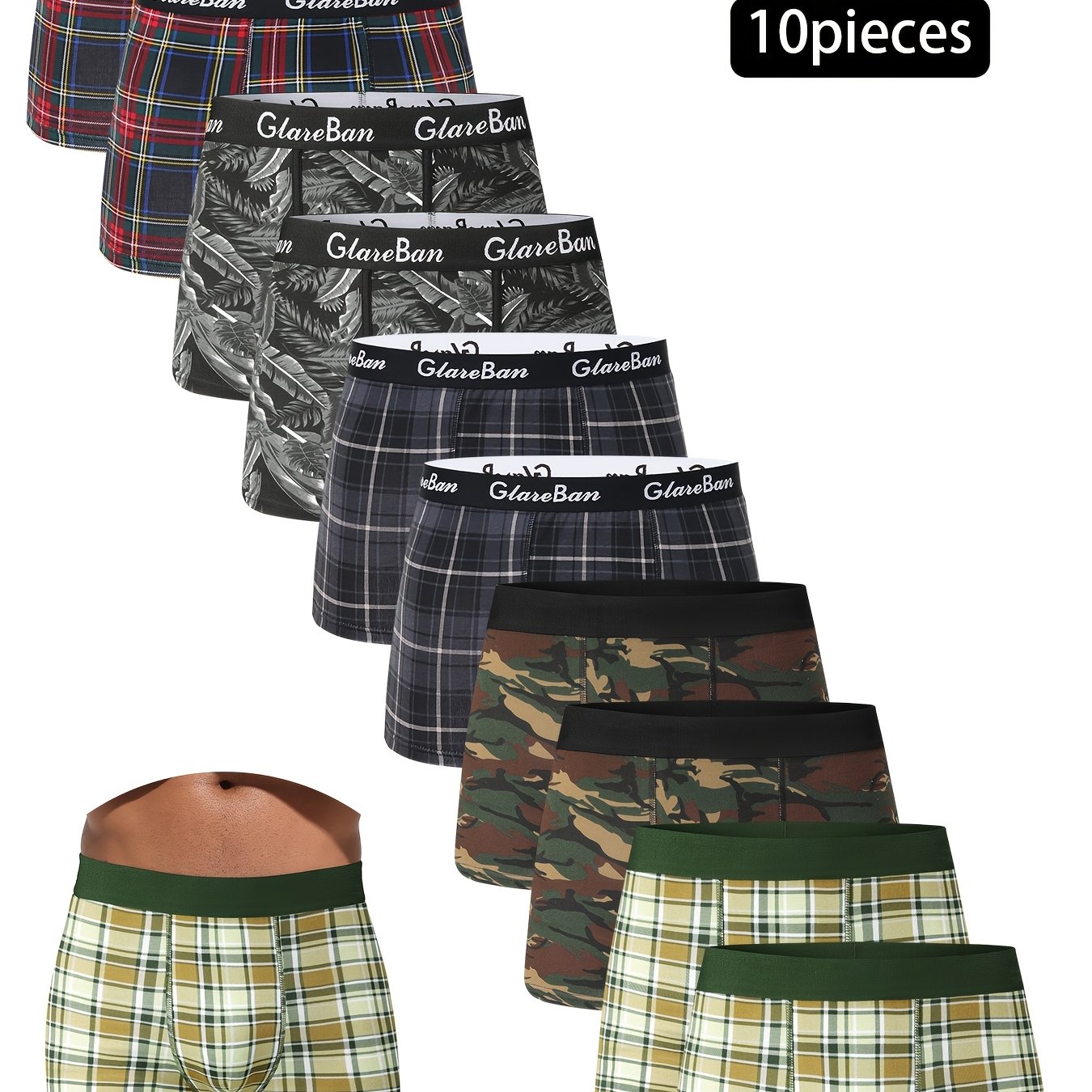 Image of 10pcs Style Boxer Shorts Men New Underwear Soft Male Underpants For Men Homme Boxershorts Slips Panties
