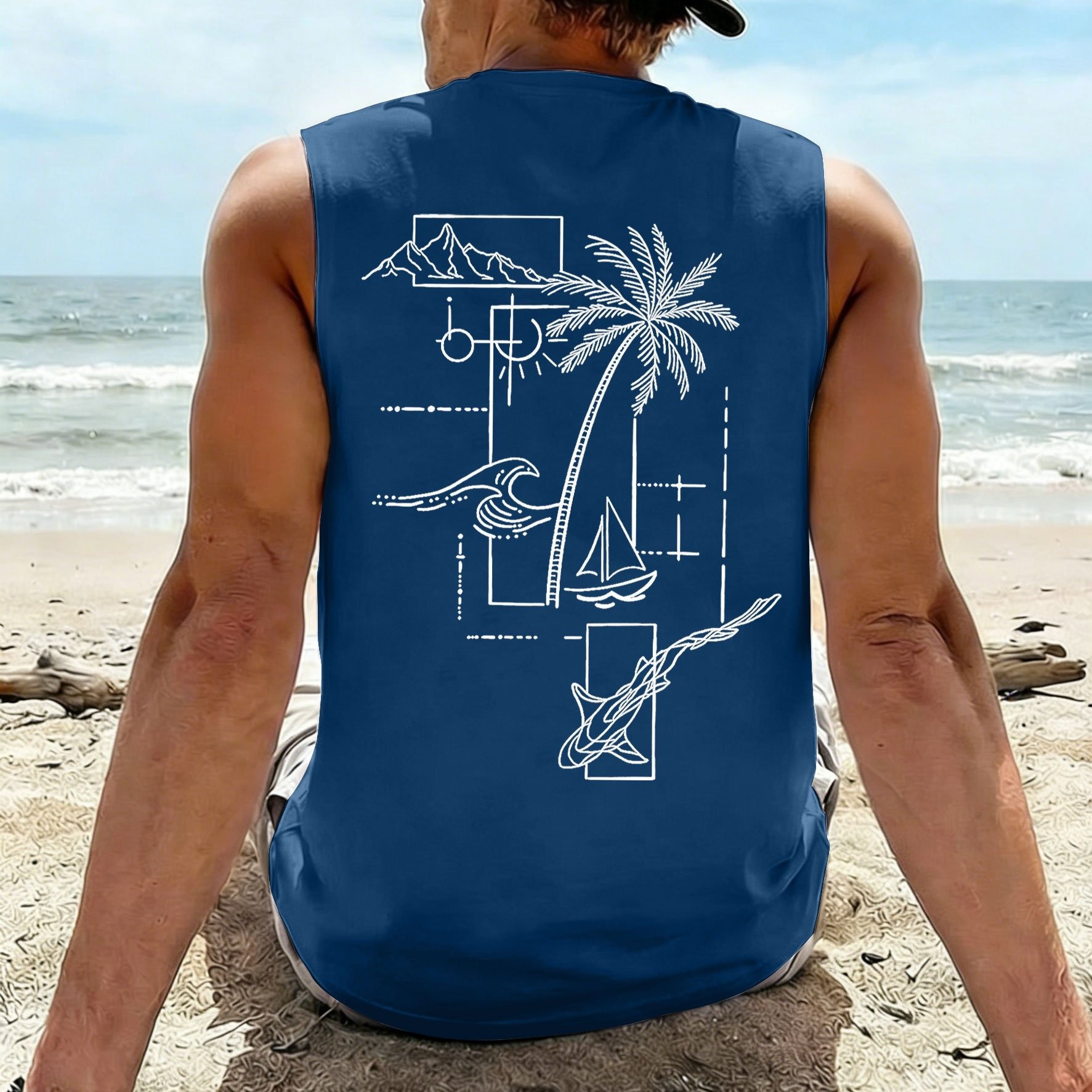 TEMU Men's Casual Athletic Vest, Sports Tank Top