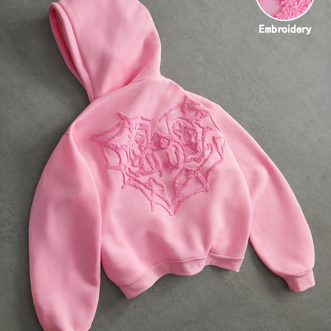TEMU Men's Streetwear Spiderweb Heart 3d Embroidery Love 3d Embroidery Outdoor Music Festival Daily Friend Gatherings Boyfriend Husband Gift