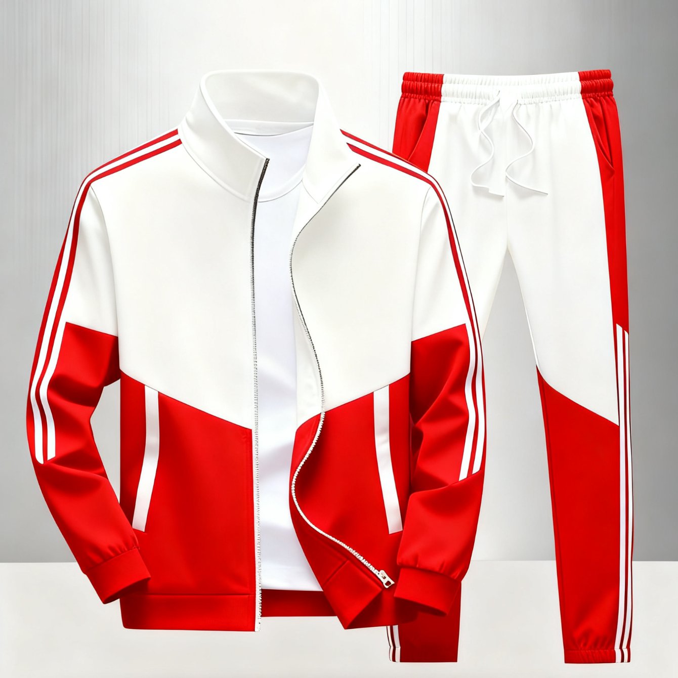 Two-piece Set. Men's Casual Sports Jacket And Sweatpants, Unisex Sportswear Set, In Multiple Colors