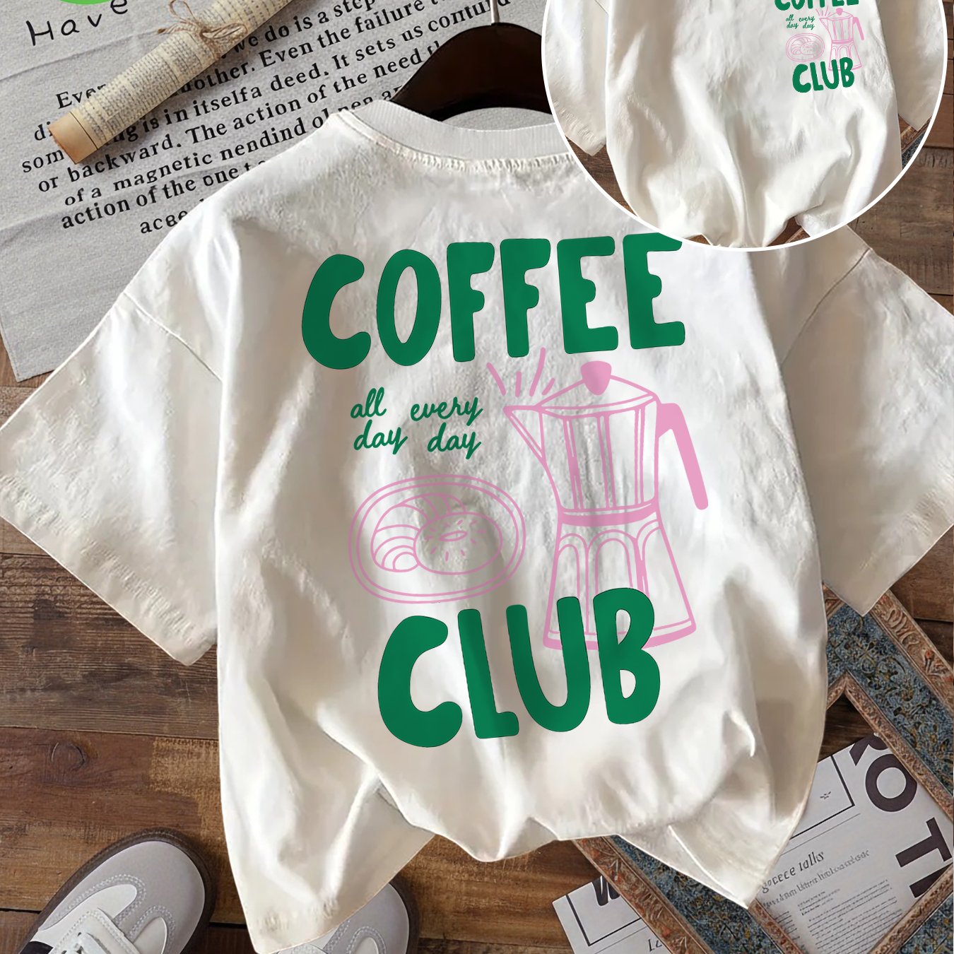 Graphic Print T-shirt, Short Sleeve Crew Neck Casual Top For Summer & Spring, Women's Clothing