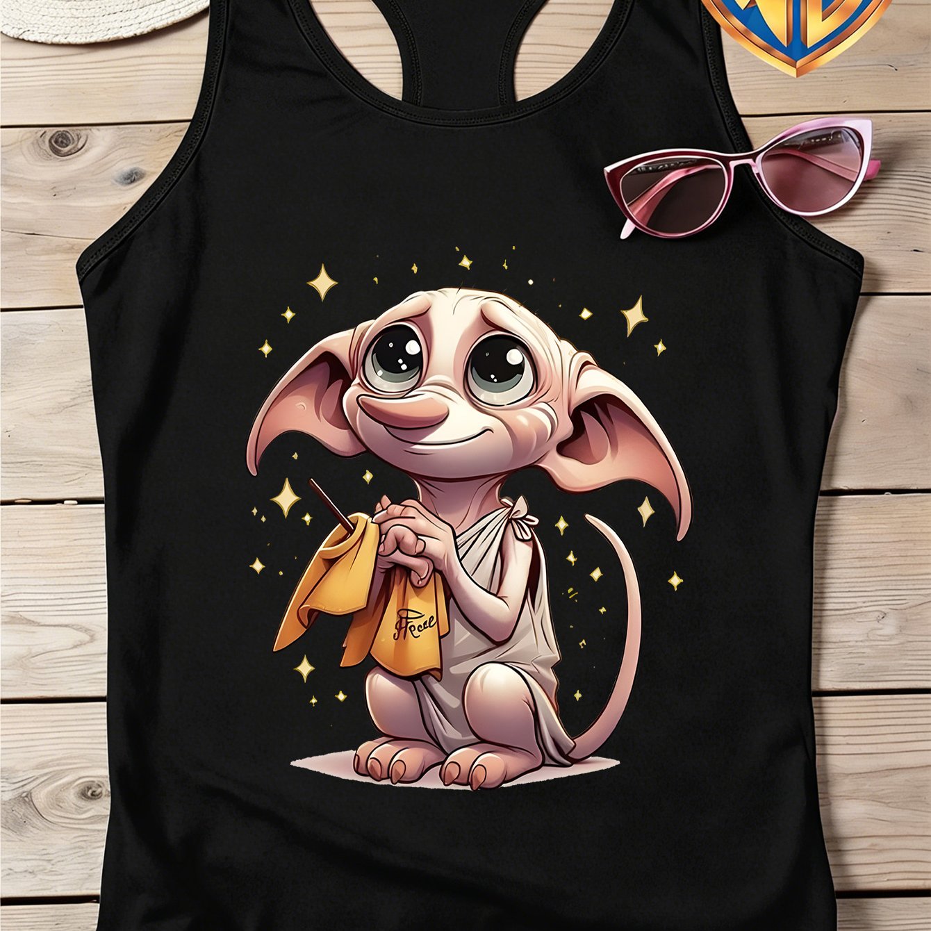TEMU Warner Bros. Producto Oficial con Licencia - Nueva Camiseta de Tirantes de Cuello para Mujer de y Verano, Estampado Temático de Harry Potter,