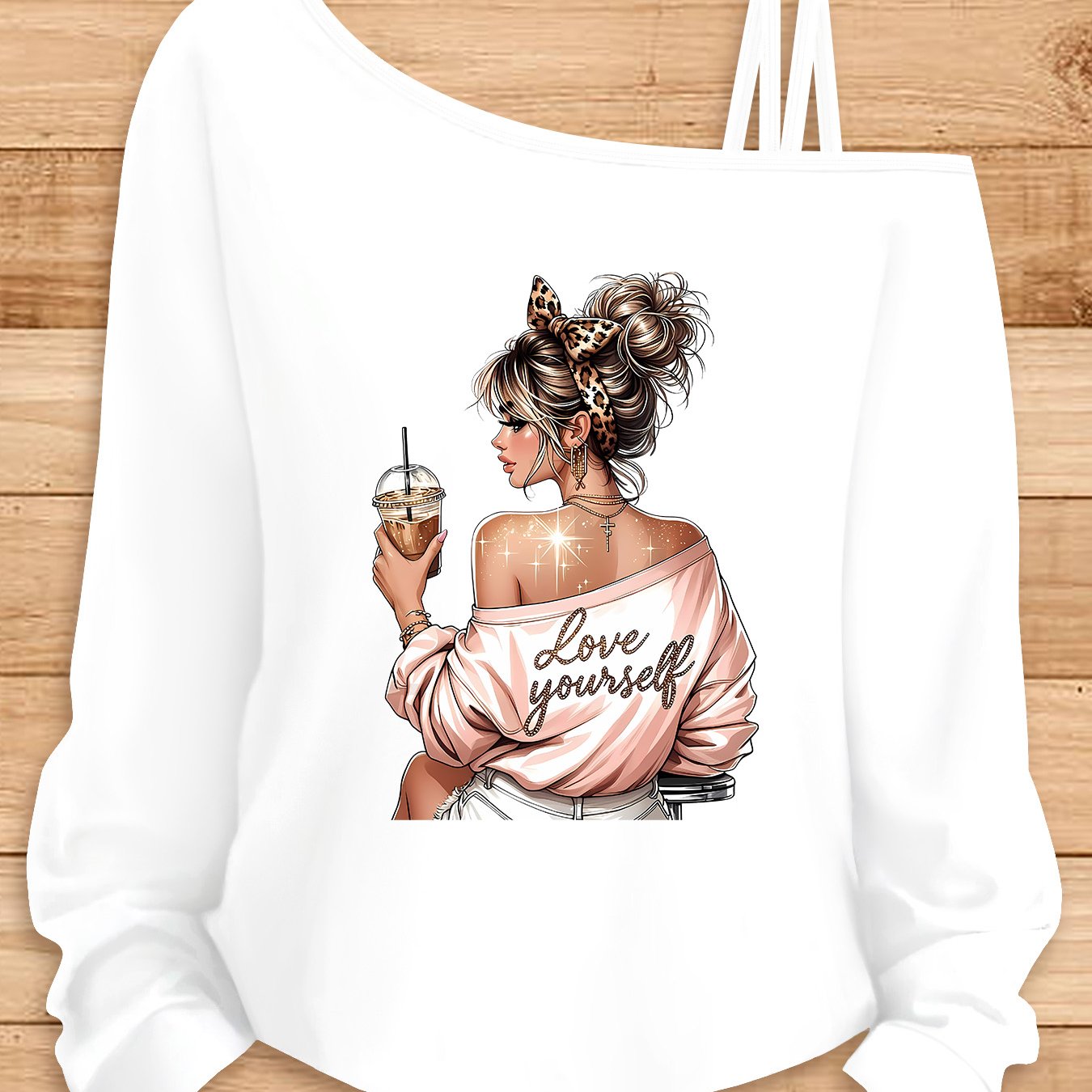 TEMU Fête des Mères Bandeau Imprimé Léopard Porte Café Élégant Vêtements Femme Sport Décontracté Cadeau Fête Élastique Lavable en Machine Haut à