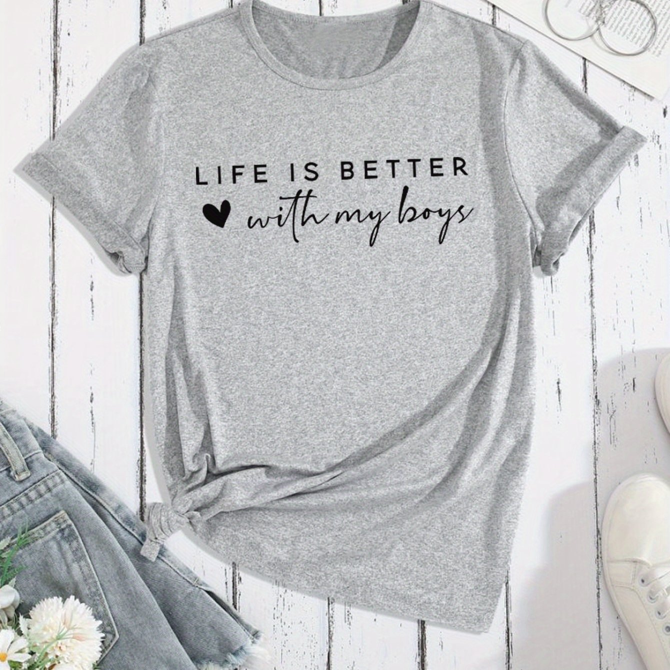 TEMU sera meilleure, , T-shirt Maman, Vie de maman, Numéro de cadeau pour la fête des mères