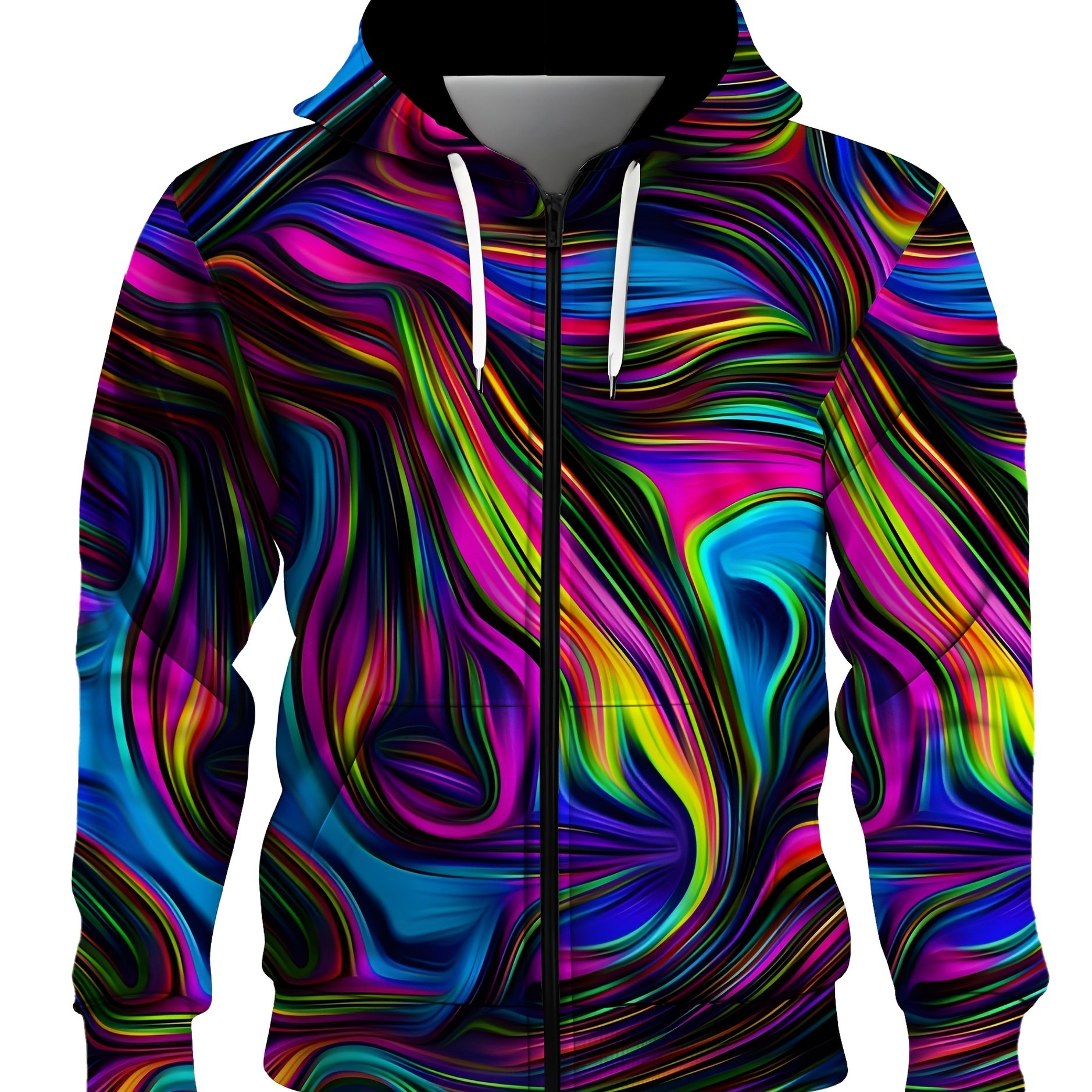 Men's Plus Size Zipper Shirt 3D Digital Printed Cardigan Creative Graffiti Daily Wear Versatile Daily Wear_voghion.com